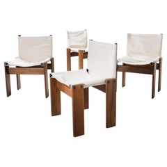 Molteni Chaises en toile Afra & Tobia Scarpa, 1973, lot de 4