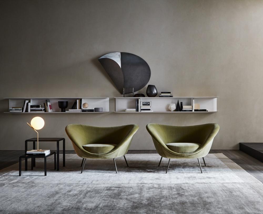 Modern Large Suspended Bookcase Molteni&C by Gio Ponti - D.355.1 - made in Italy