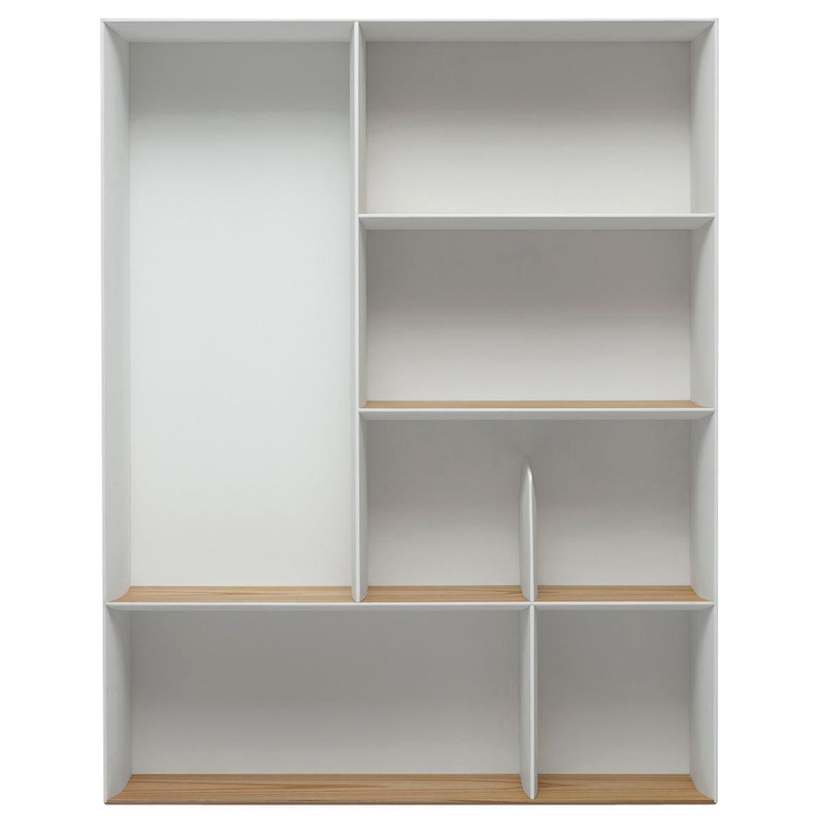 White Suspended Bookcase Molteni&C by Gio Ponti - D.357.2 - made in Italy