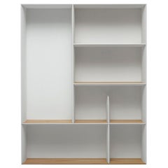 Molteni&C D.357.2 Suspended Bookcase in Hand Painted White by Gio Ponti