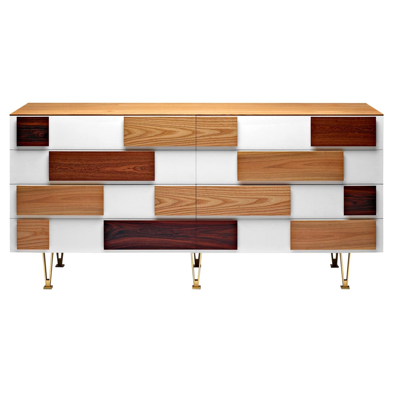 Große Kommode aus italienischem Nussbaumholz Molteni&C von Gio Ponti - D.655.1