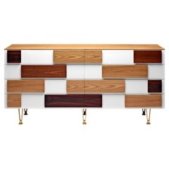 Large Chest of Drawers in Italian Walnut Molteni&C by Gio Ponti - D.655.1