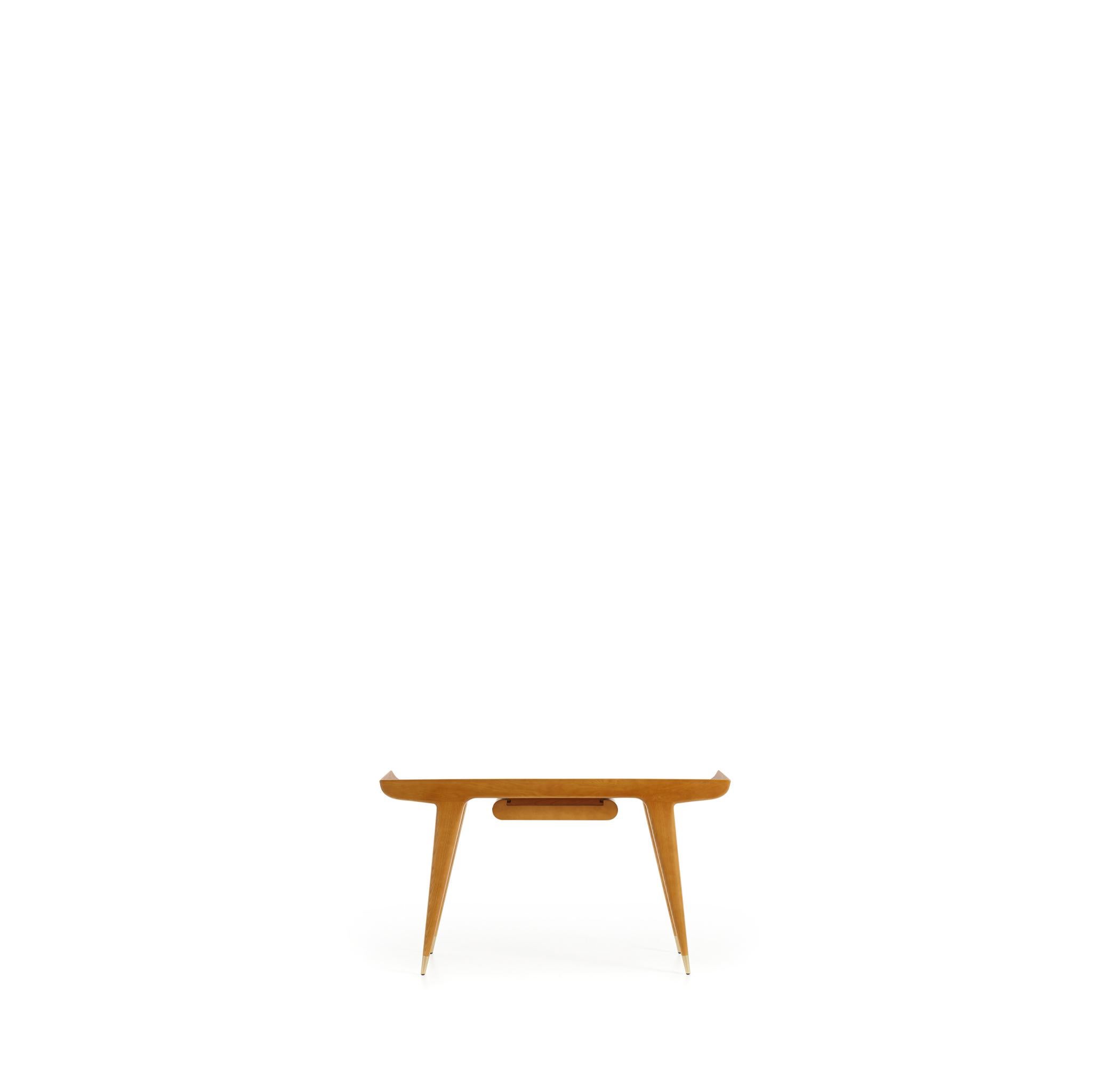 Modern Writing Desk in Solid Ash Wood Molteni&C by Gio Ponti D.847.1 - made in Italy For Sale