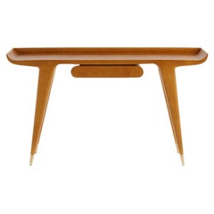 Used Writing Desk in Solid Ash Wood Molteni&C by Gio Ponti D.847.1 - made in Italy