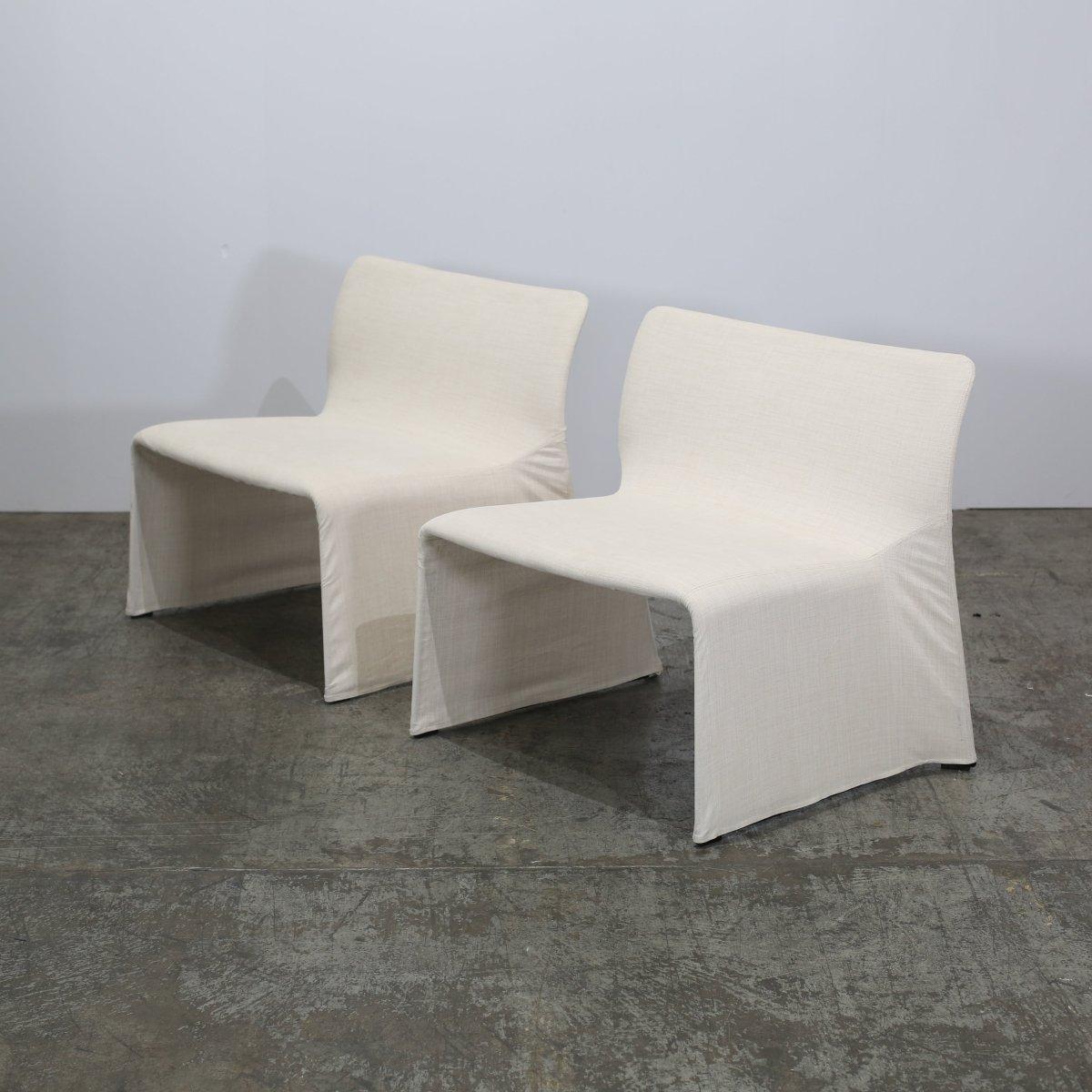 Tissu Molteni&C Glove Armchairs by Patricia Urquiola, Set of Two (Fauteuils à gants de Patricia Urquiola) en vente