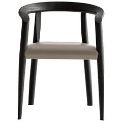 Chair in Wood and Leather Molteni&C by Tobia Scarpa -  Made in Italy - Miss