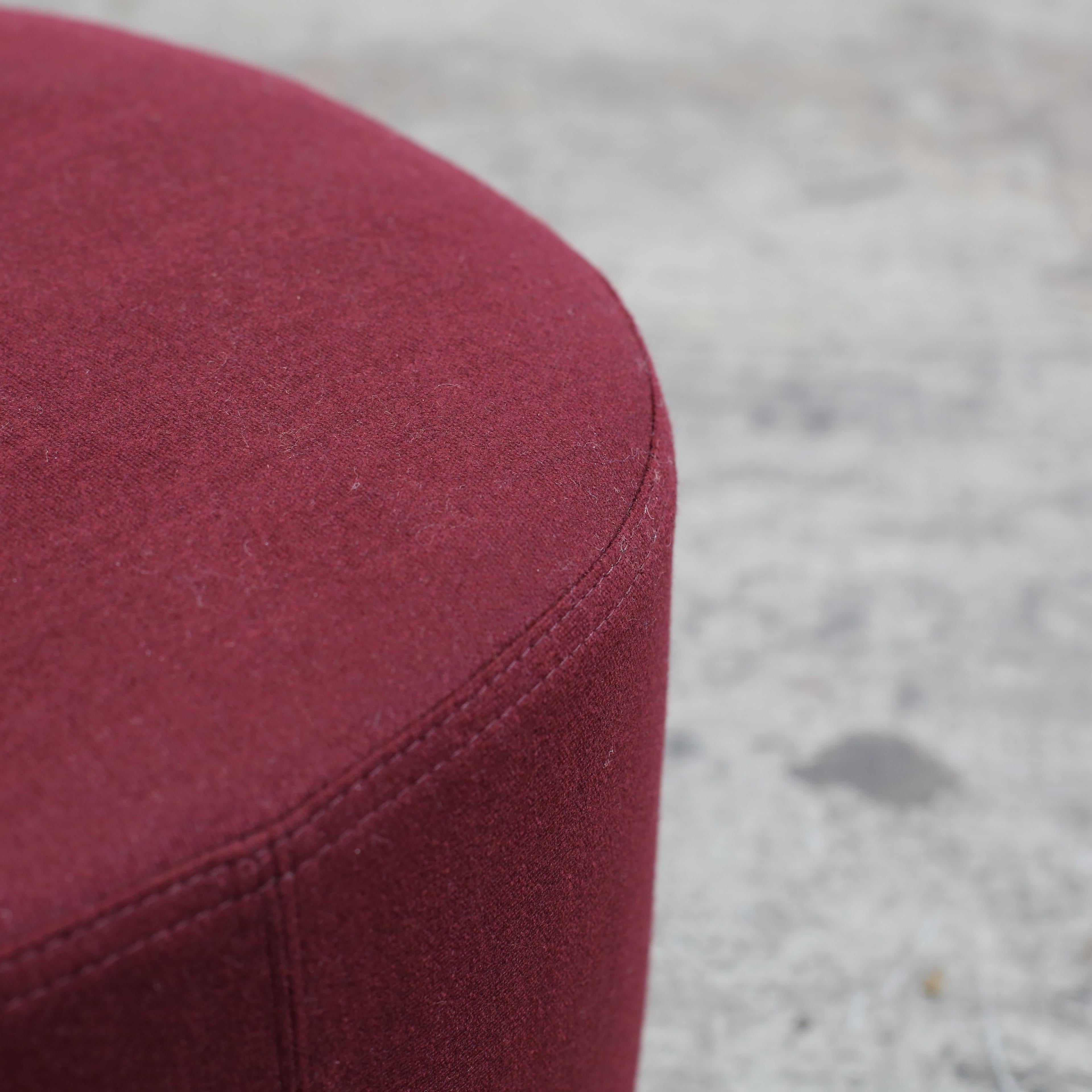 Modern Molteni&C Red Fabric Pouf For Sale