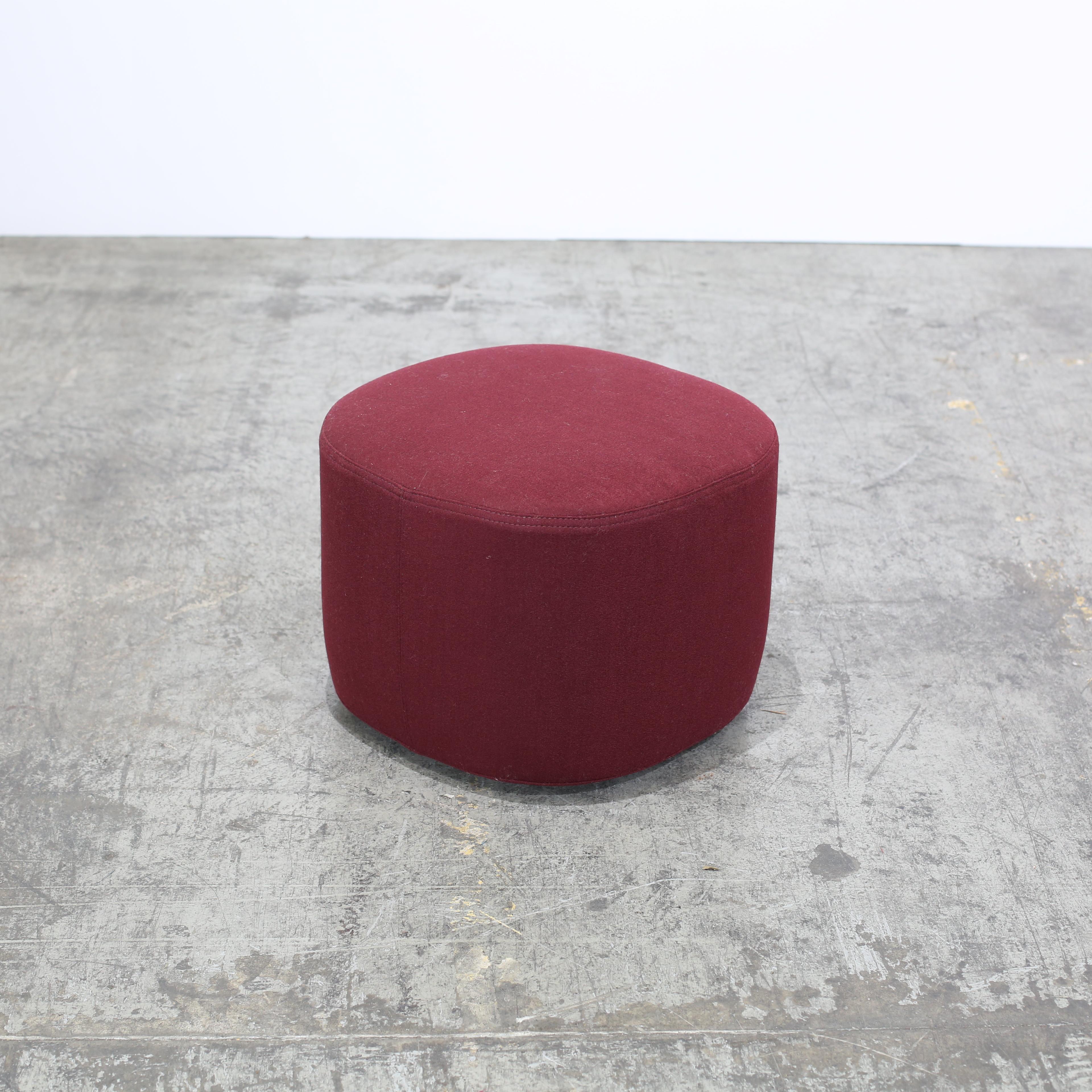 Molteni&C Red Fabric Pouf In Good Condition For Sale In Basildon, London
