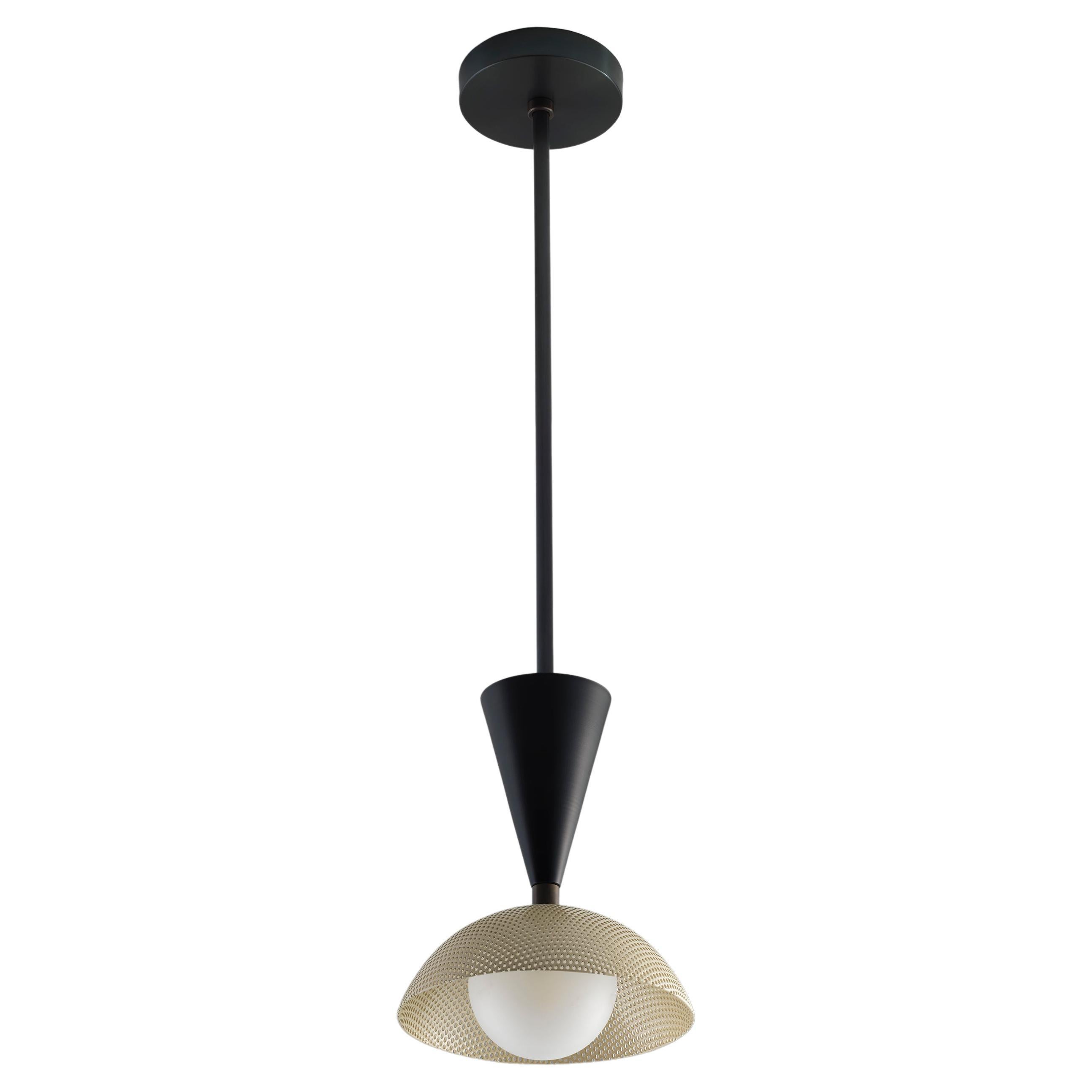 MOLTO Pendant Light in Oil-Rubbed Bronze and Enameled Mesh by Blueprint Lighting