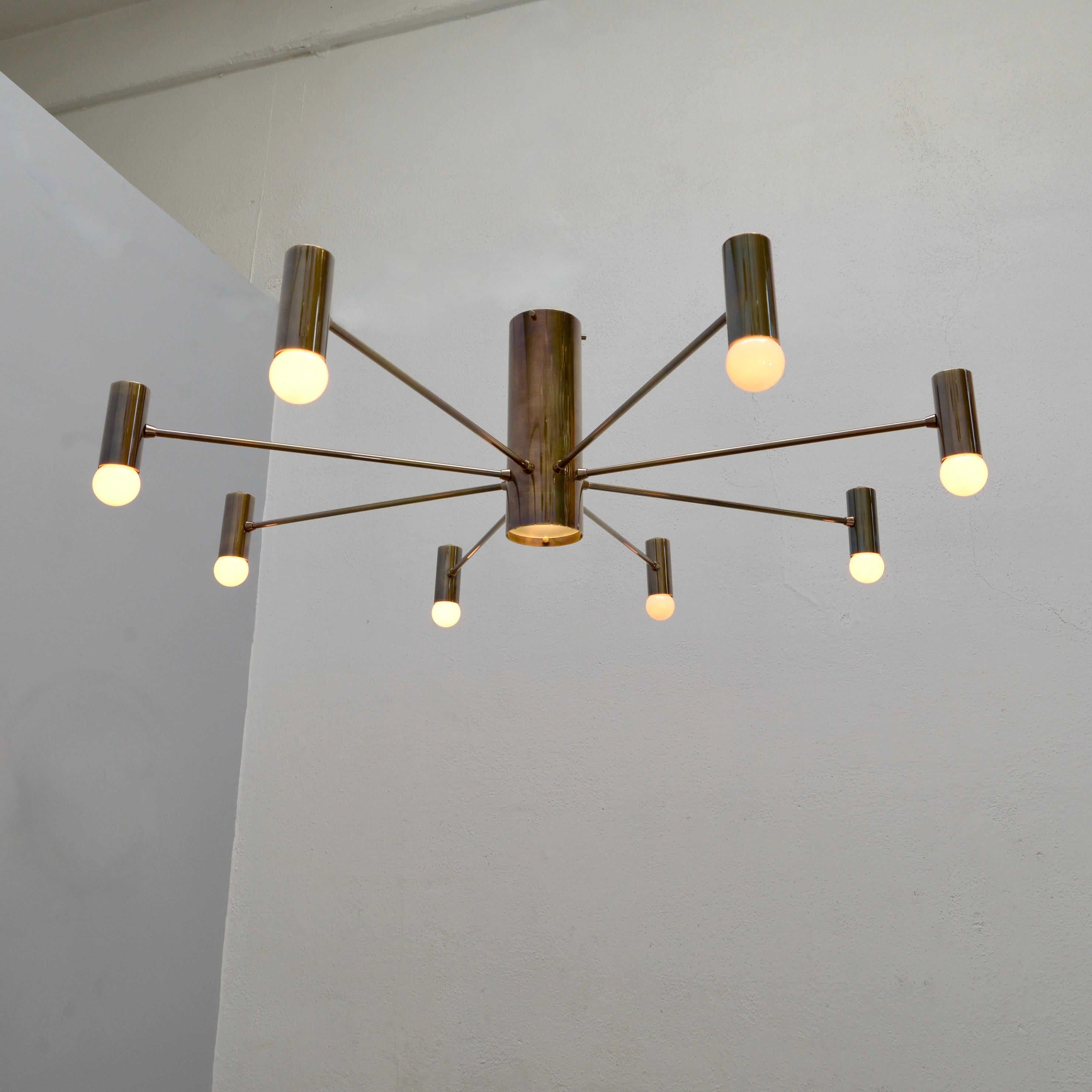XXI secolo e contemporaneo Lampadario MoLUno FM BR in vendita