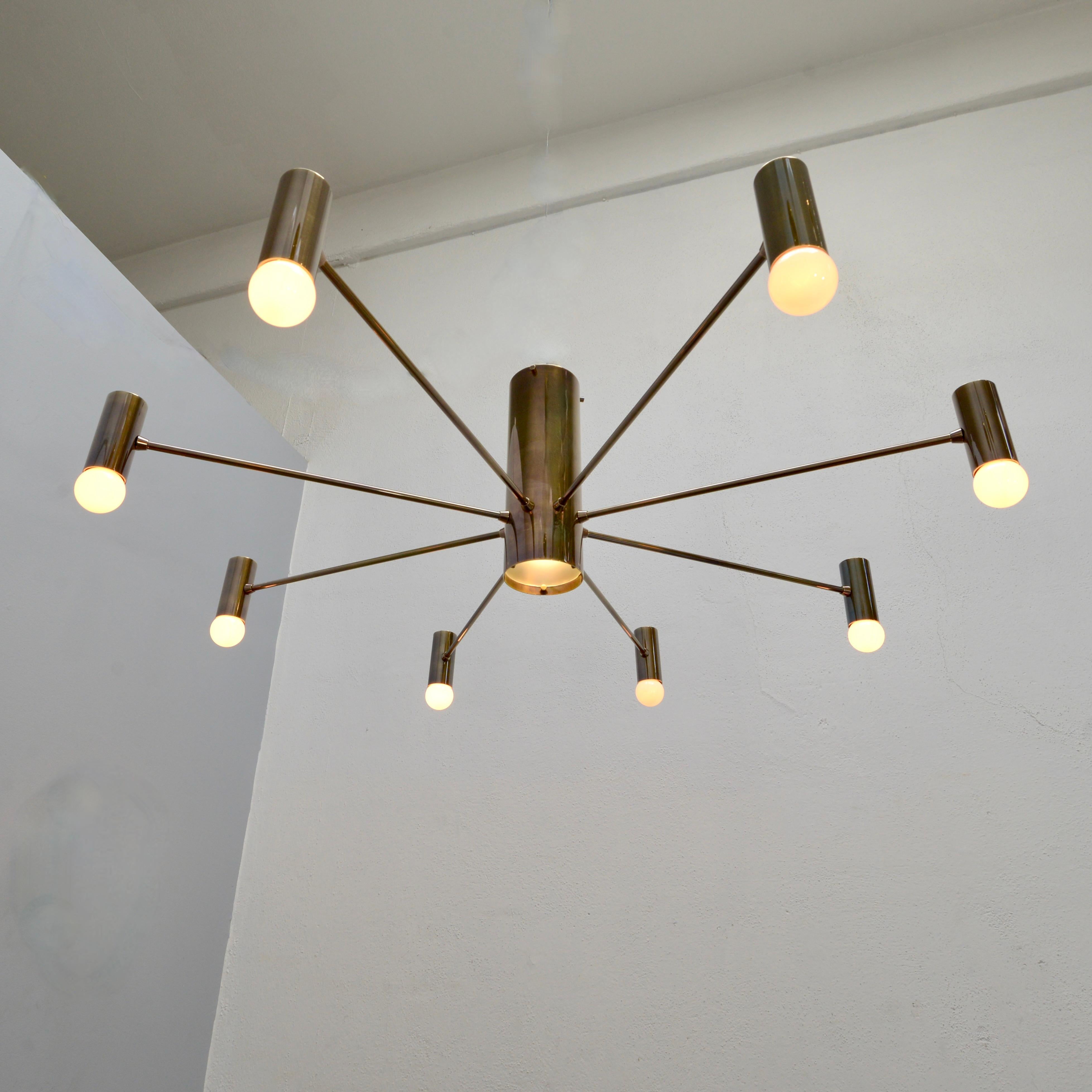 Alluminio Lampadario MoLUno FM BR in vendita