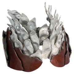 "Molusca #3" Silber .950 und Kupferarmband von Eduardo Herrera