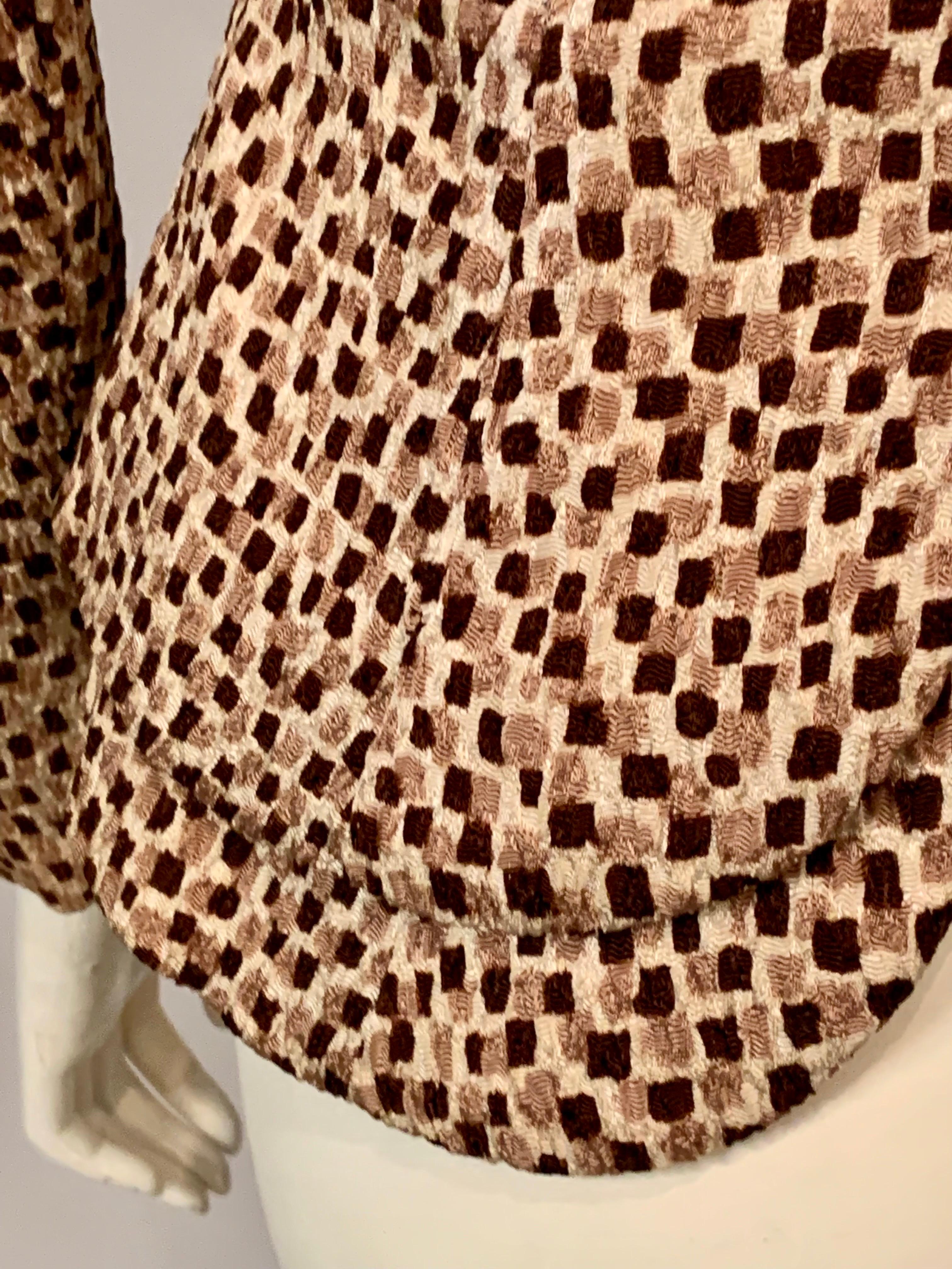 Molyneux Haute Couture Patterned Silk Jacket For Sale 3