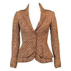 Molyneux Haute Couture Jacke aus gemusterter Seide