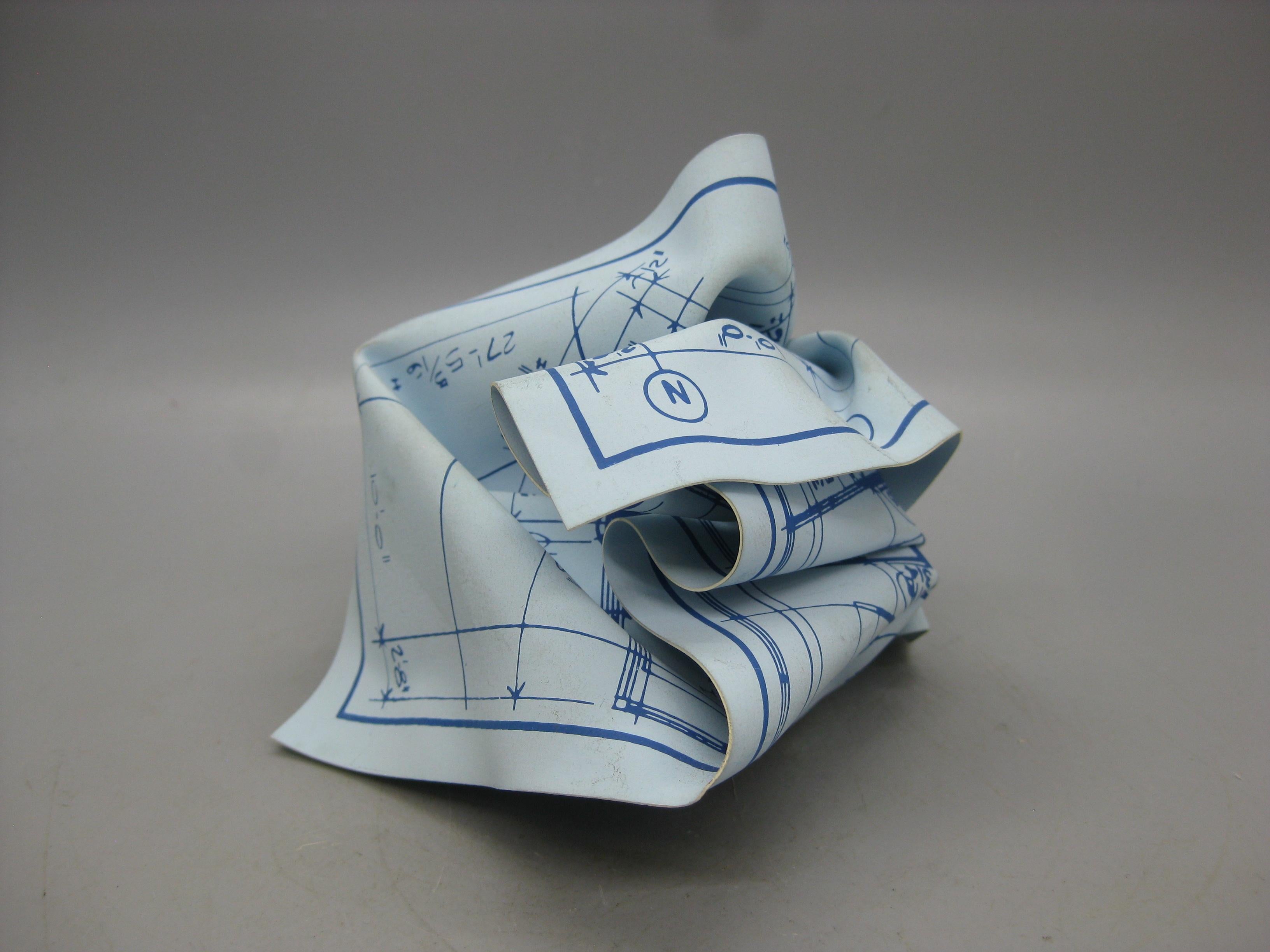 American MoMA 1986 Blueprint Paperweight 