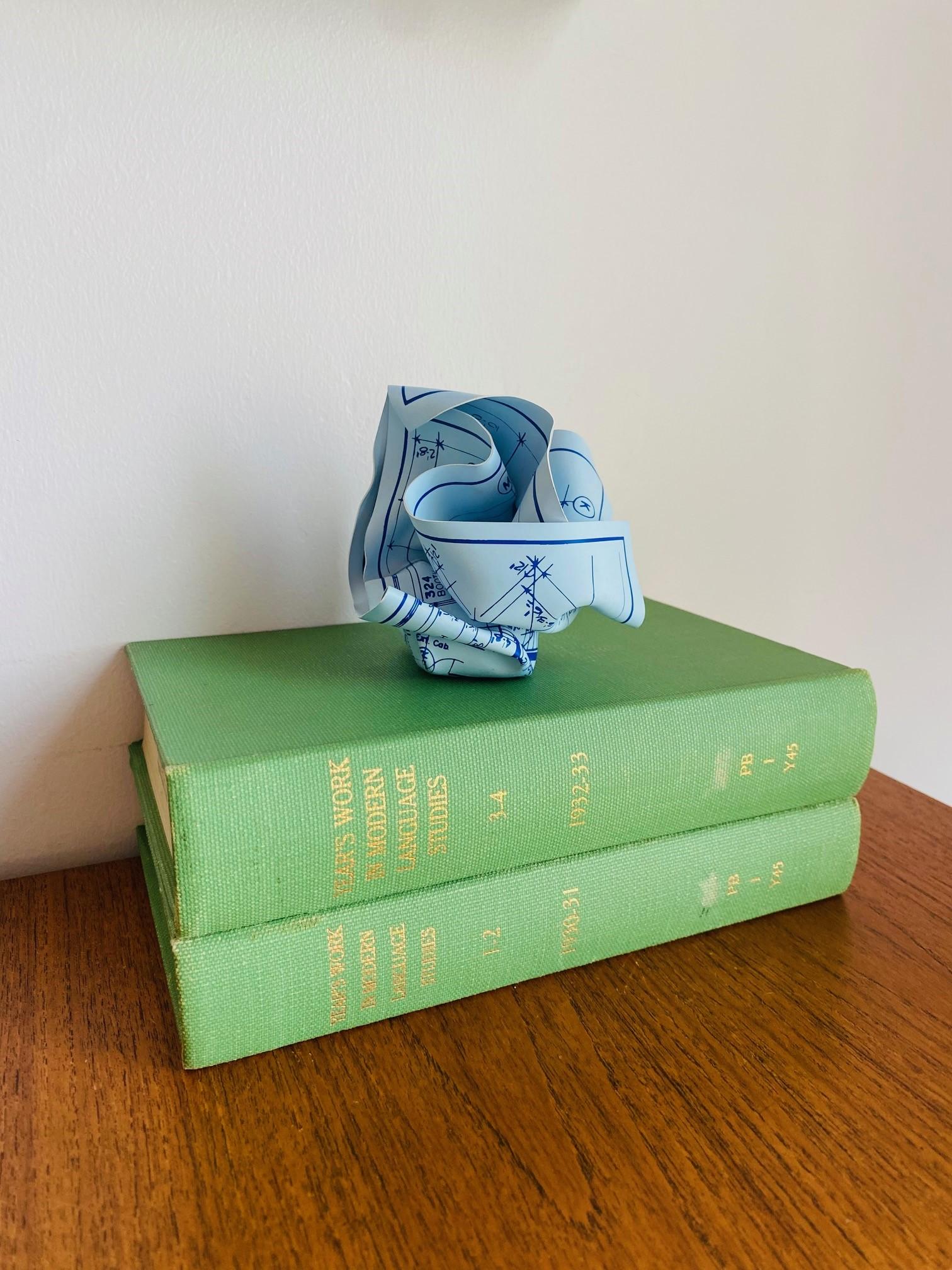 Mid-Century Modern MoMA 1986 Blueprint Paperweight 