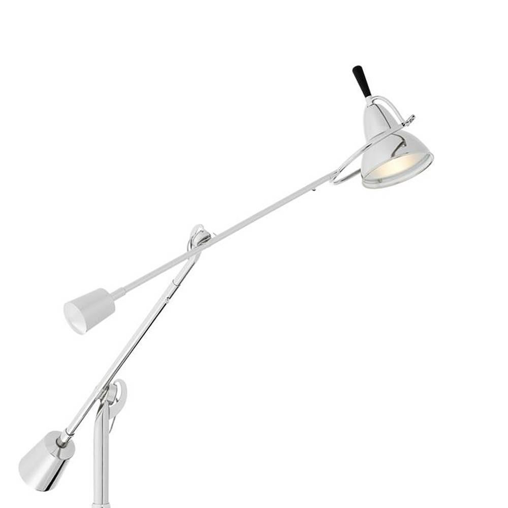 Moma Desk Lamp in Nickel Finish In Excellent Condition In Paris, FR