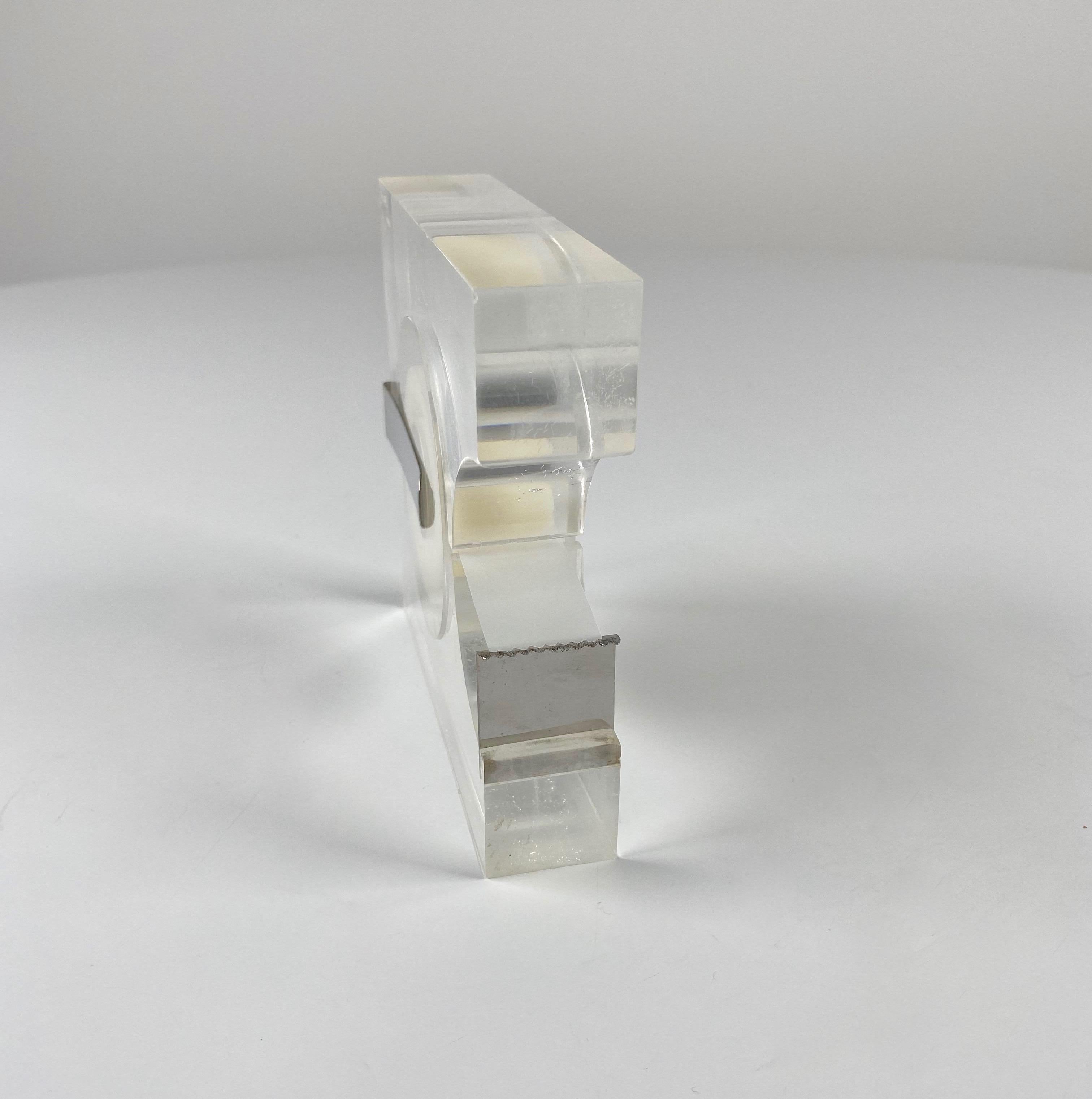 Minimalist MoMA NY Robert P. Gottlieb Design Lucite Tape Dispenser \'1963-1973'