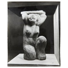 MOMA Photography of Modigliani Scultpure by Soichi Sunami, circa 1950