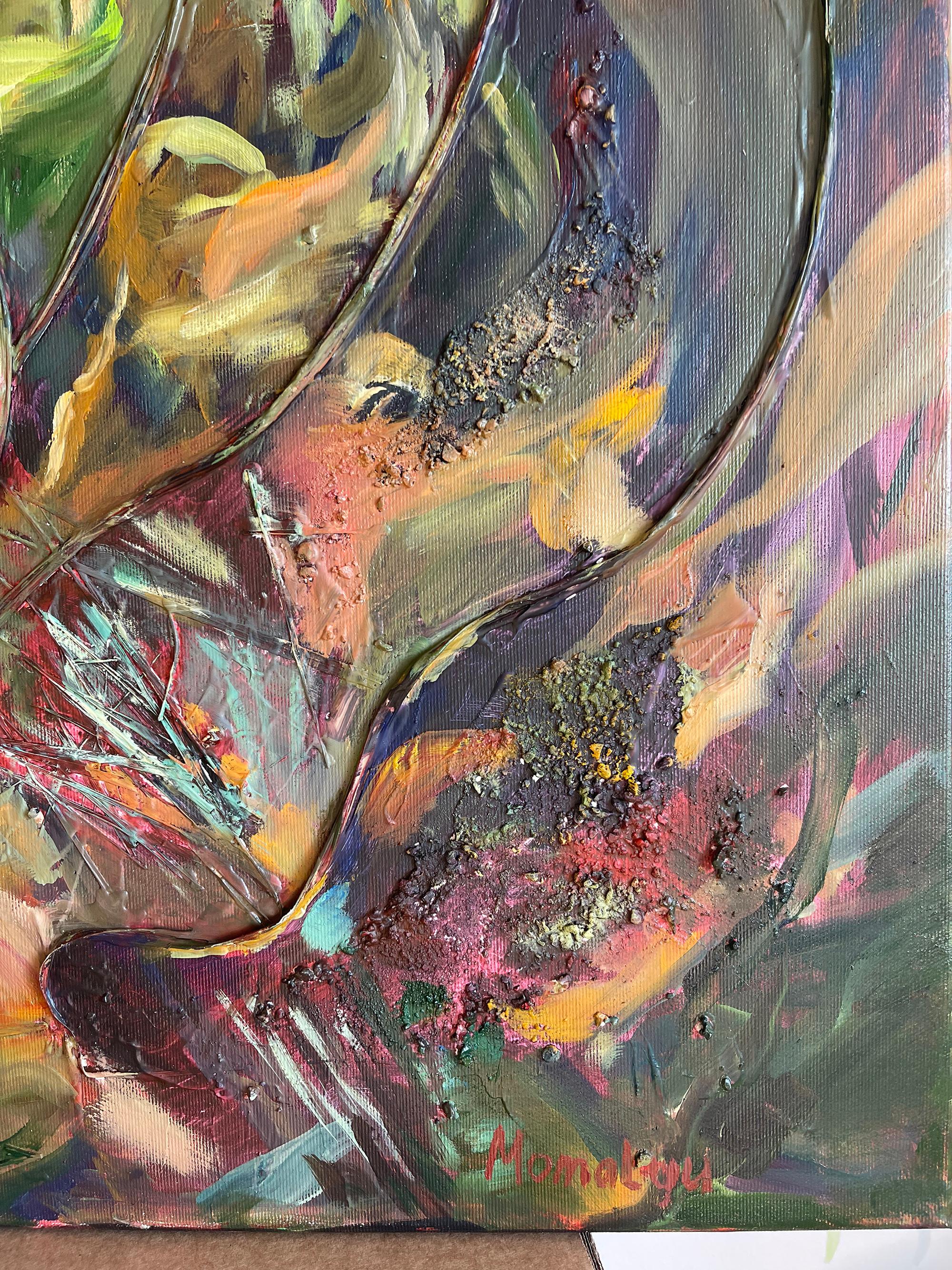 Abbraccia la bellezza della vita. Pittura astratta in vendita 7