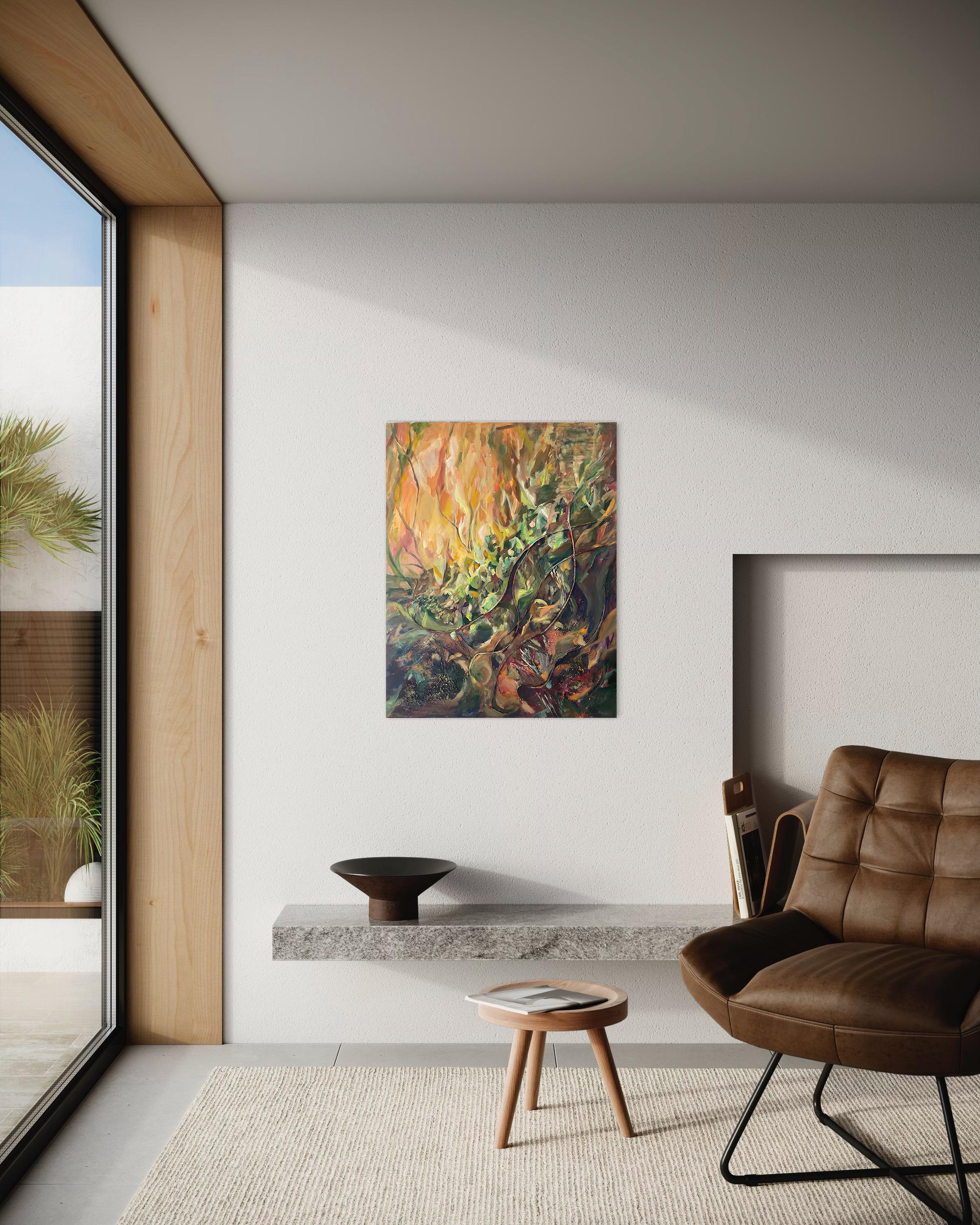 Abbraccia la bellezza della vita. Pittura astratta in vendita 8