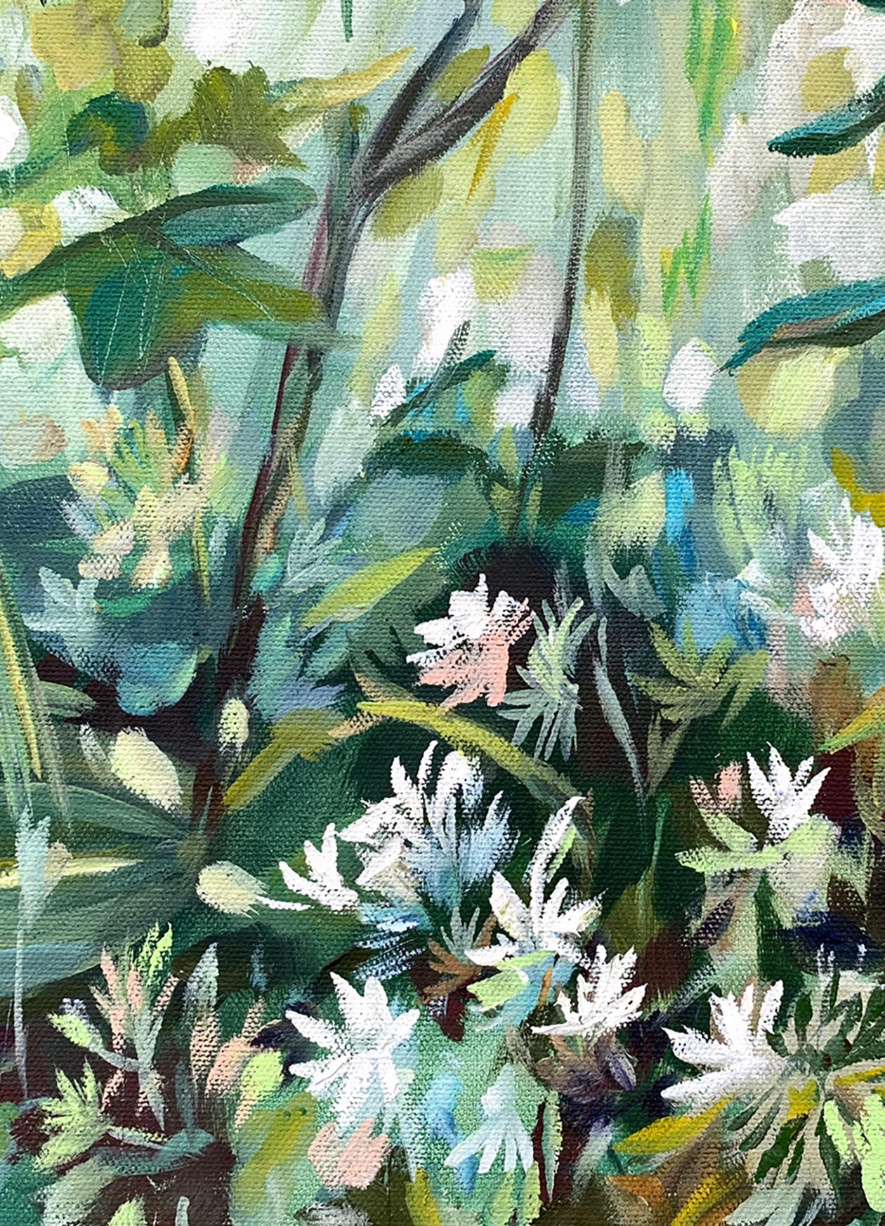 Freshness. Foliage green painting For Sale 2