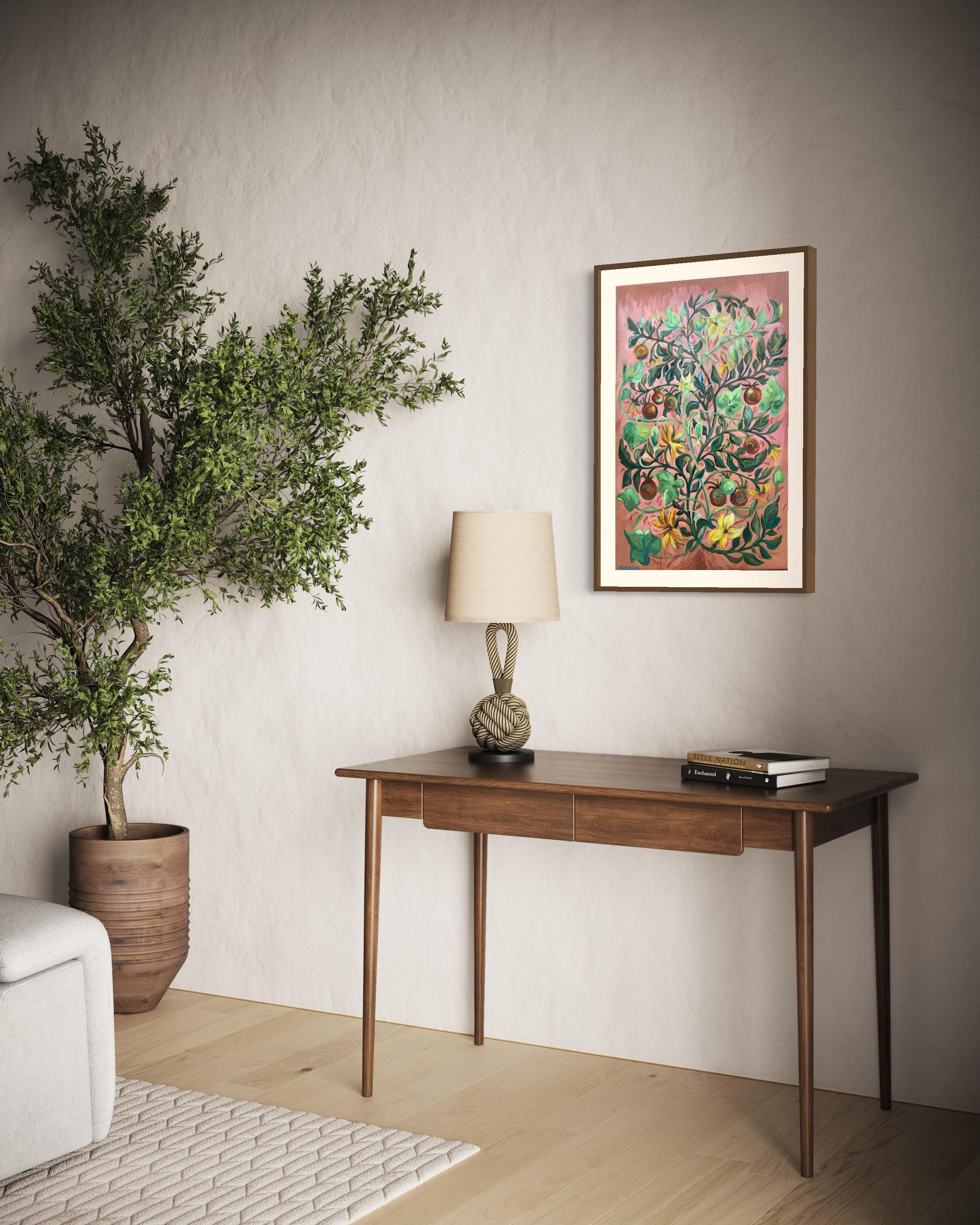 Gracia de los tejidos -ornamento de las plantas trepadoras. Edición limitada PRINT , Giclee - Still-Life Print Marrón de Momalyu Liubov