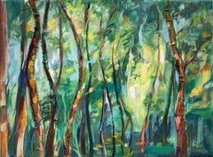 En el silencio del bosque.