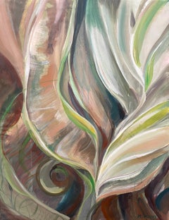 Inner Silence, Abstract, Organic Forms of Nature, 90x70 cm