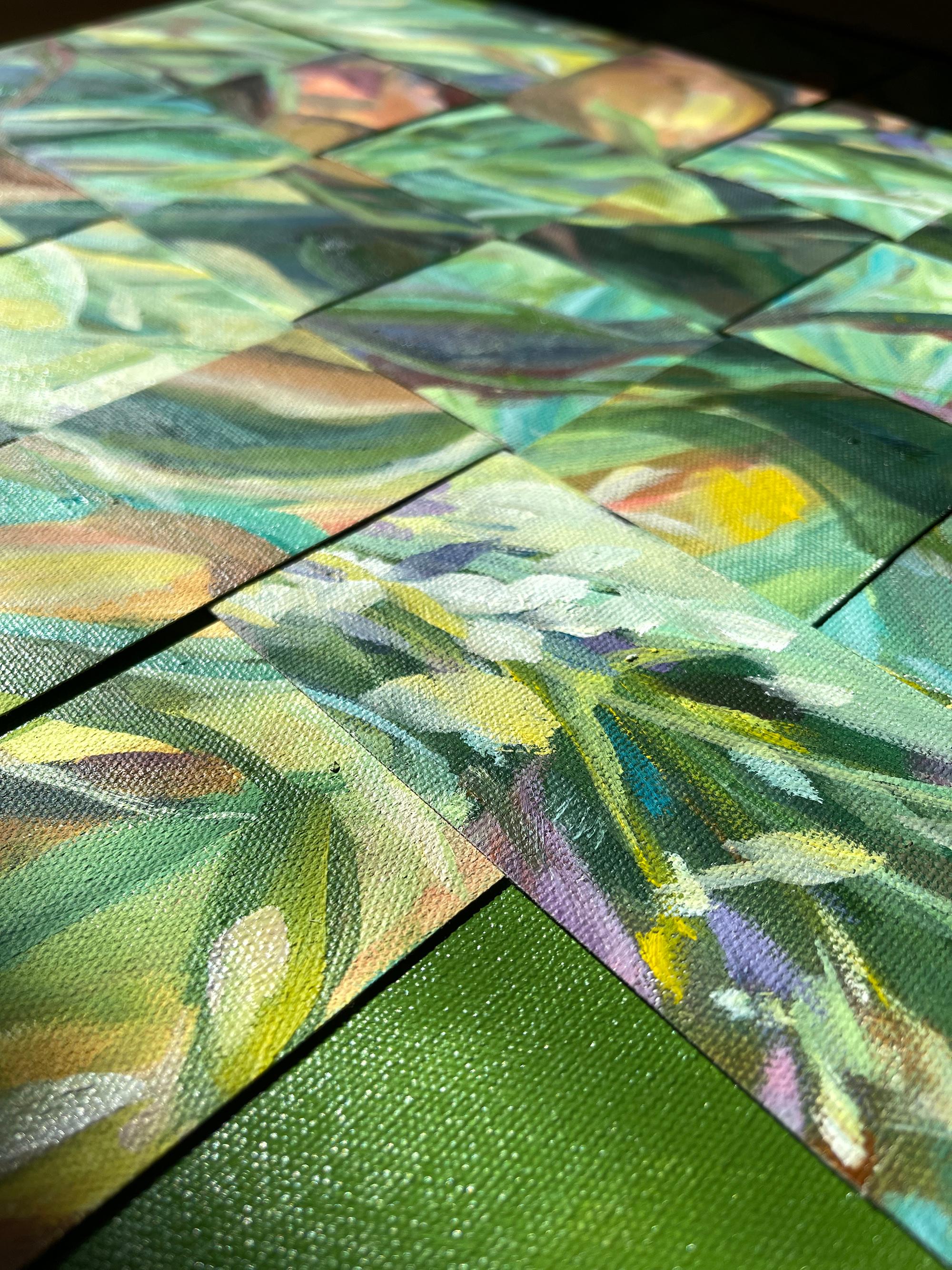 La maestria del percorso di vita. Pittura verde foliage - Interior Painting Grigio di Momalyu Liubov
