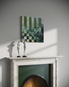 Path of Mindful Steps . Foliage green painting