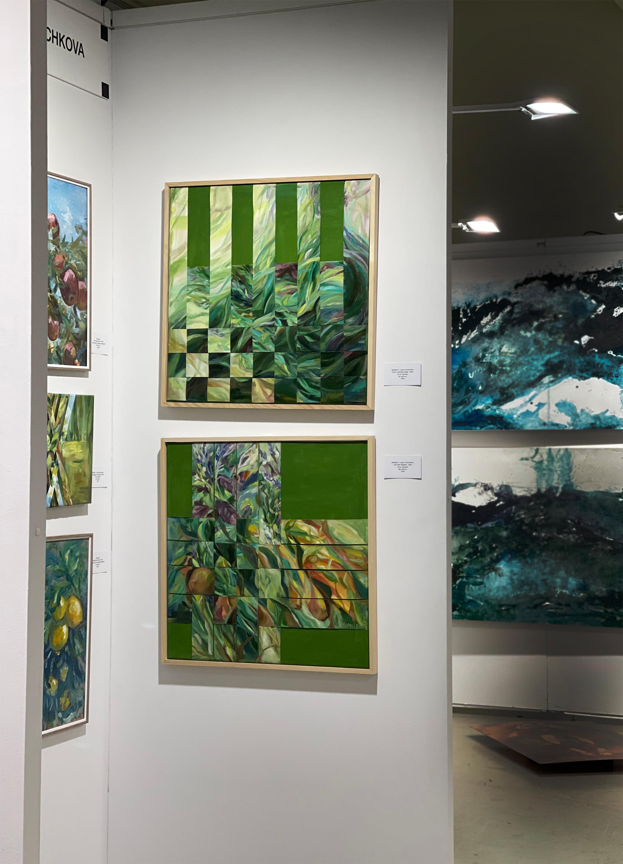 Il sentiero dei passi consapevoli. Pittura verde foliage in vendita 1