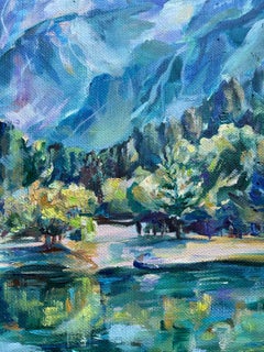 Riflesso dello Stato Interiore, Paesaggio montano 40x40 cm