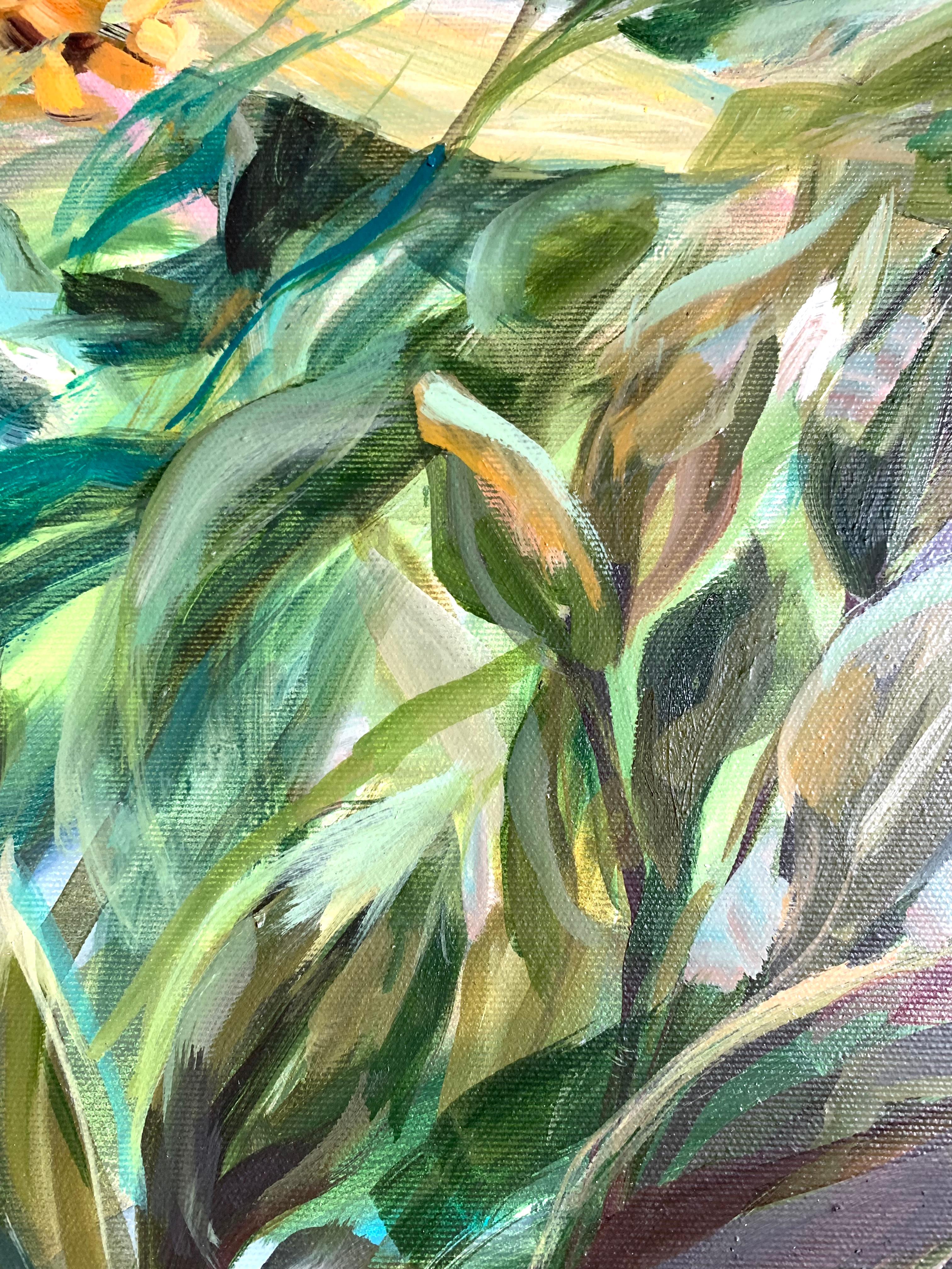 Spirit Herbal Fairies.  Original oil painting on canvas For Sale 2