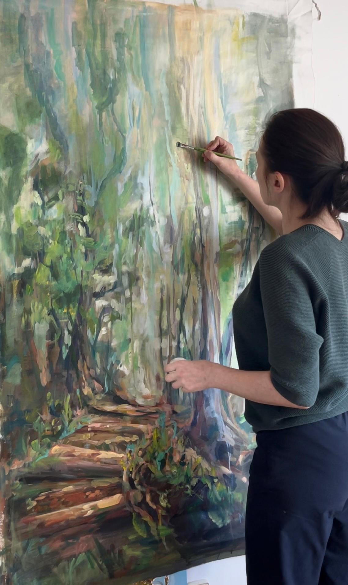 Die  The magic of the Forest. 150-90 cm. Original Ölgemälde auf Leinwand (Abstrakter Impressionismus), Painting, von Momalyu Liubov