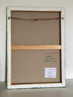 Tree of Life and Fertility, Vintage Oil Painting, Art Nouveau Style