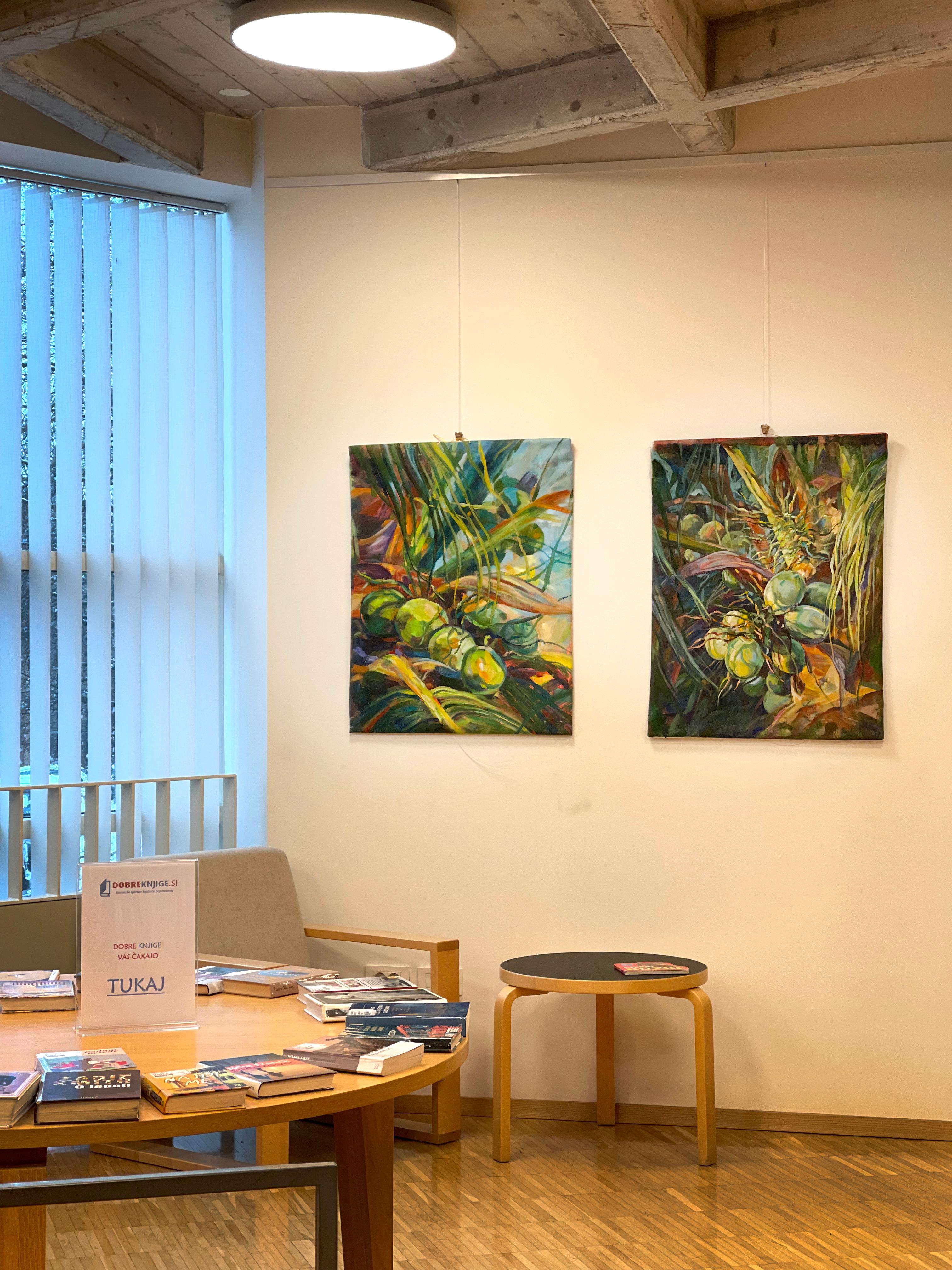 Tropical magic. Original oil painting on canvas - Painting Impressionismo di Momalyu Liubov