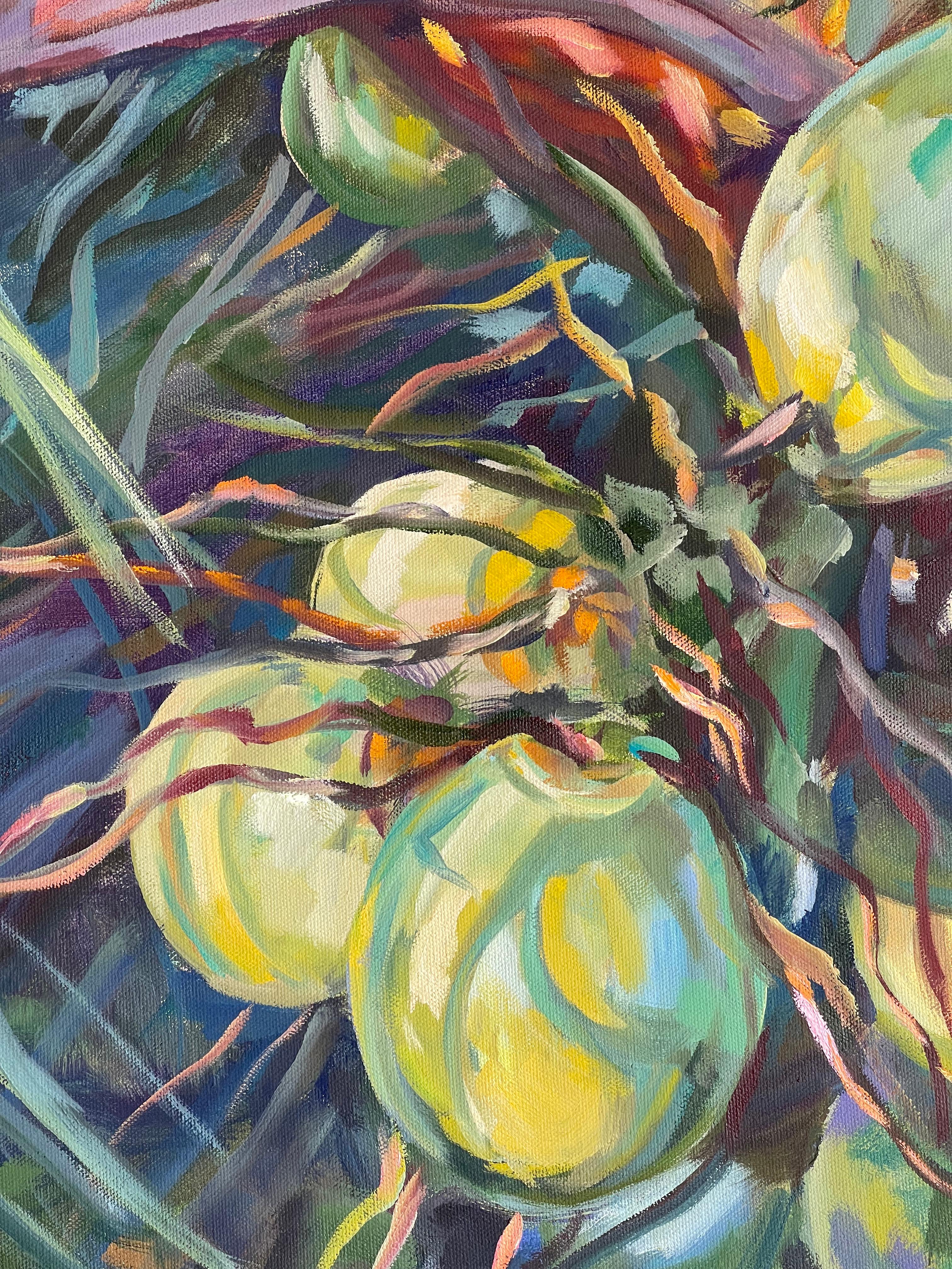 Tropical magic. Original oil painting on canvas in vendita 1