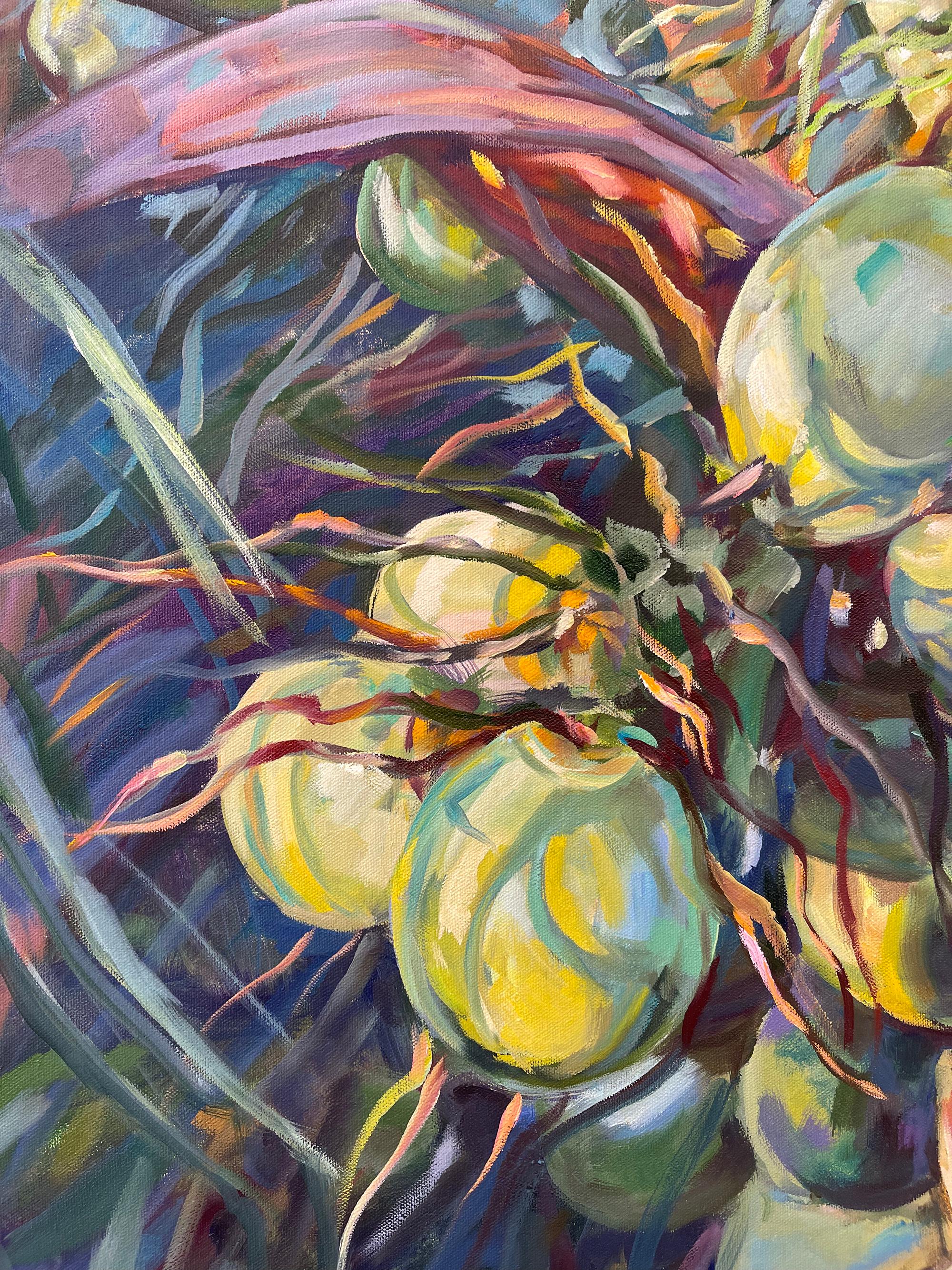 Tropical magic. Original oil painting on canvas in vendita 4