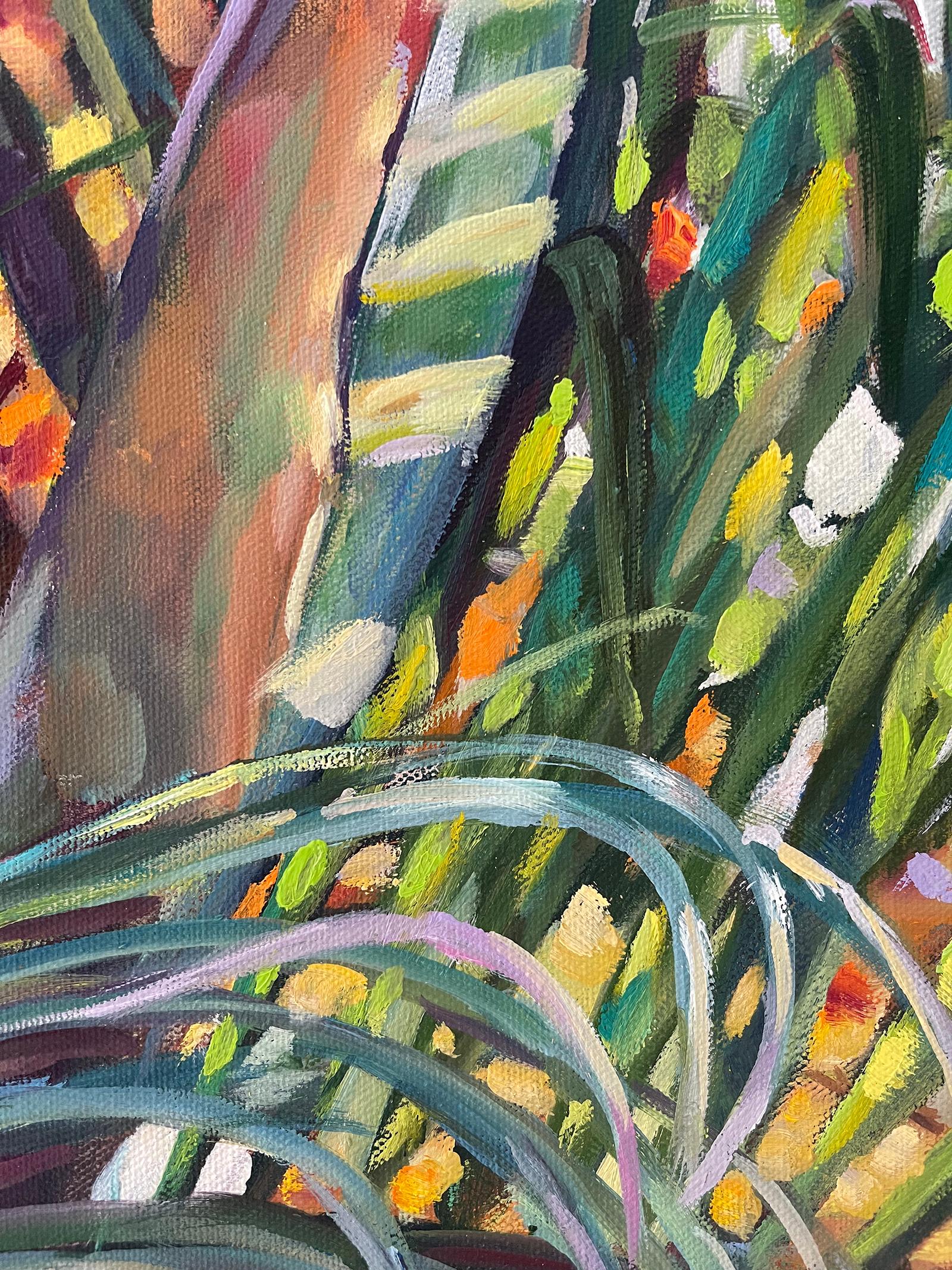 Tropical Symphony Of Colours. Diptych Greenery Square paintings im Angebot 2