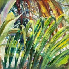 Tropical Symphony Of Colours. Greenery Square painting