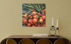 Tropical treasure. Foliage Original oil painting on canvas