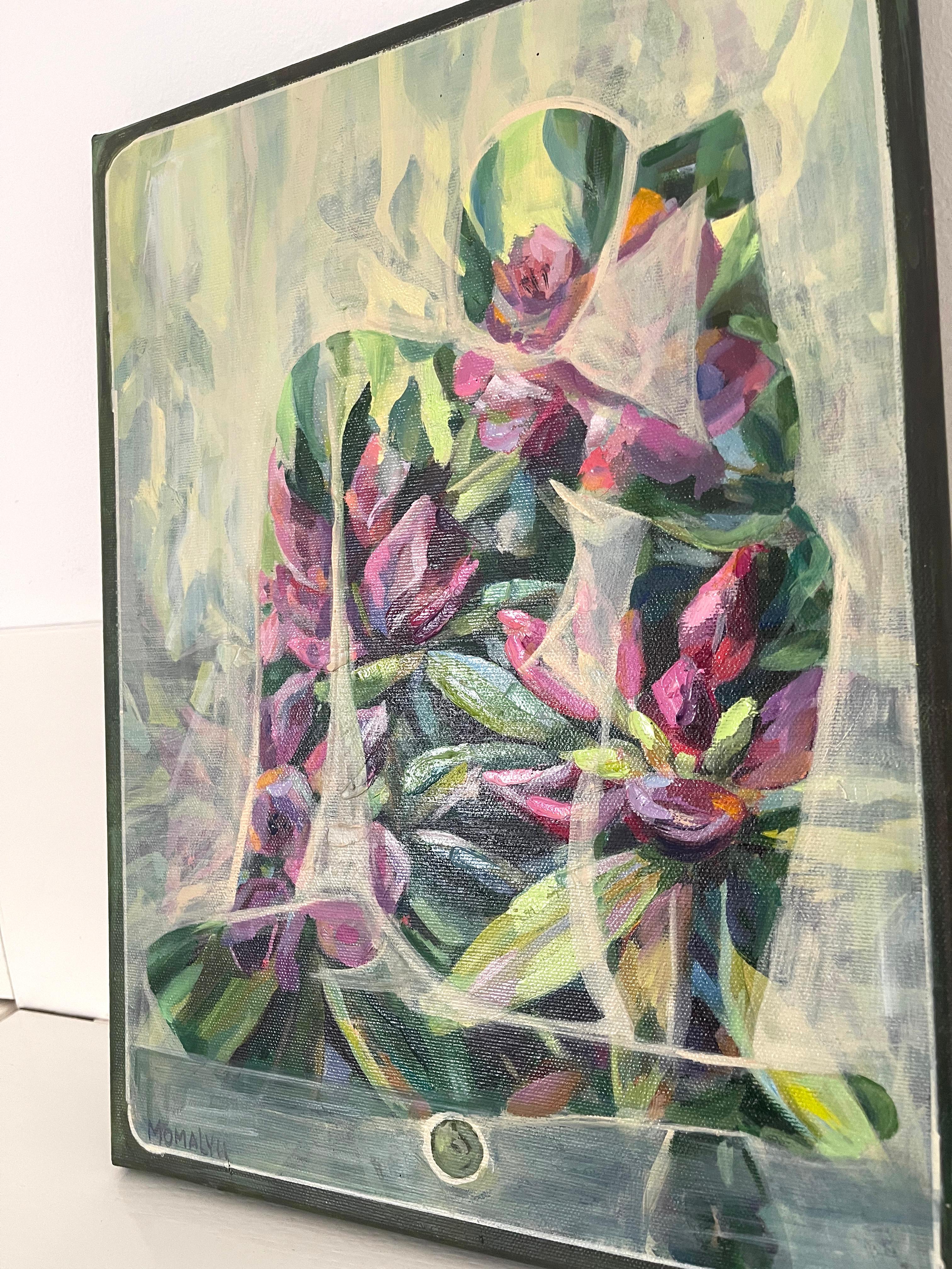 Was mit Stereotypen? 1 im Triptychon. Weibliche Silhouette (Fauvismus), Painting, von Momalyu Liubov