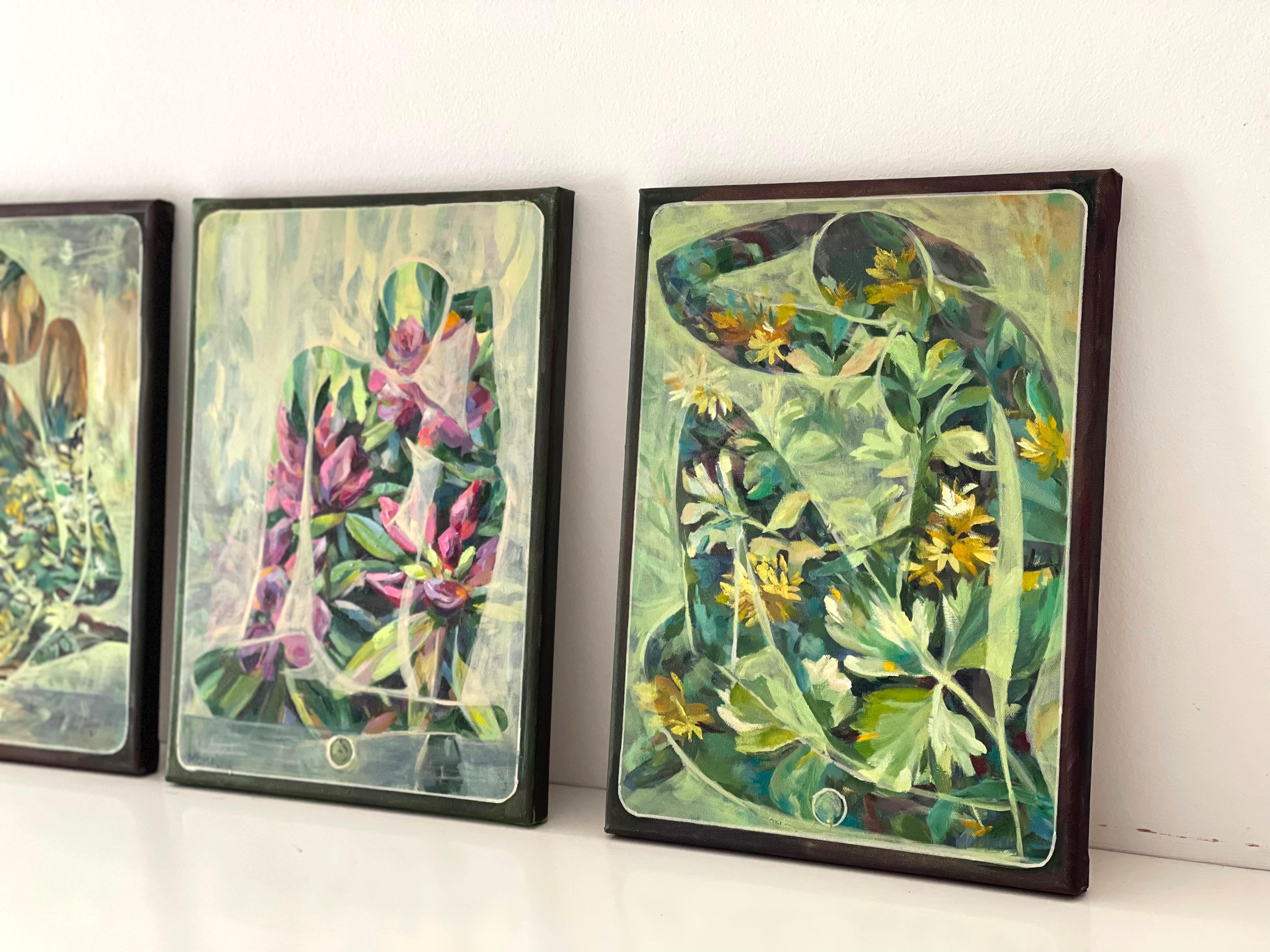 „Was mit Stereotypen?“  2 im Triptychon. Dekorative soziale Kunst im Angebot 3
