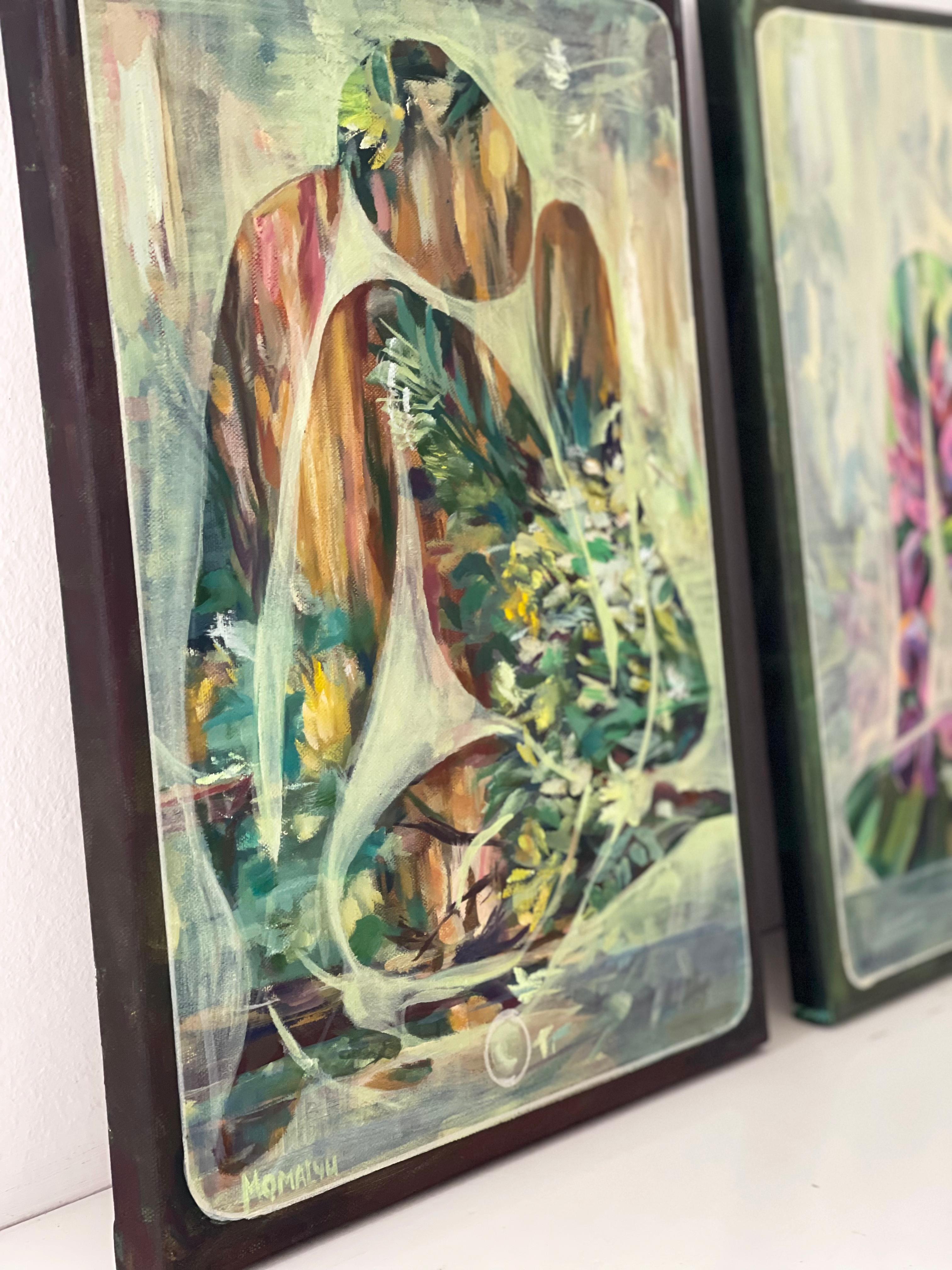 „Was mit Stereotypen?“  3 im Triptychon. Dekorative soziale Kunst im Angebot 1
