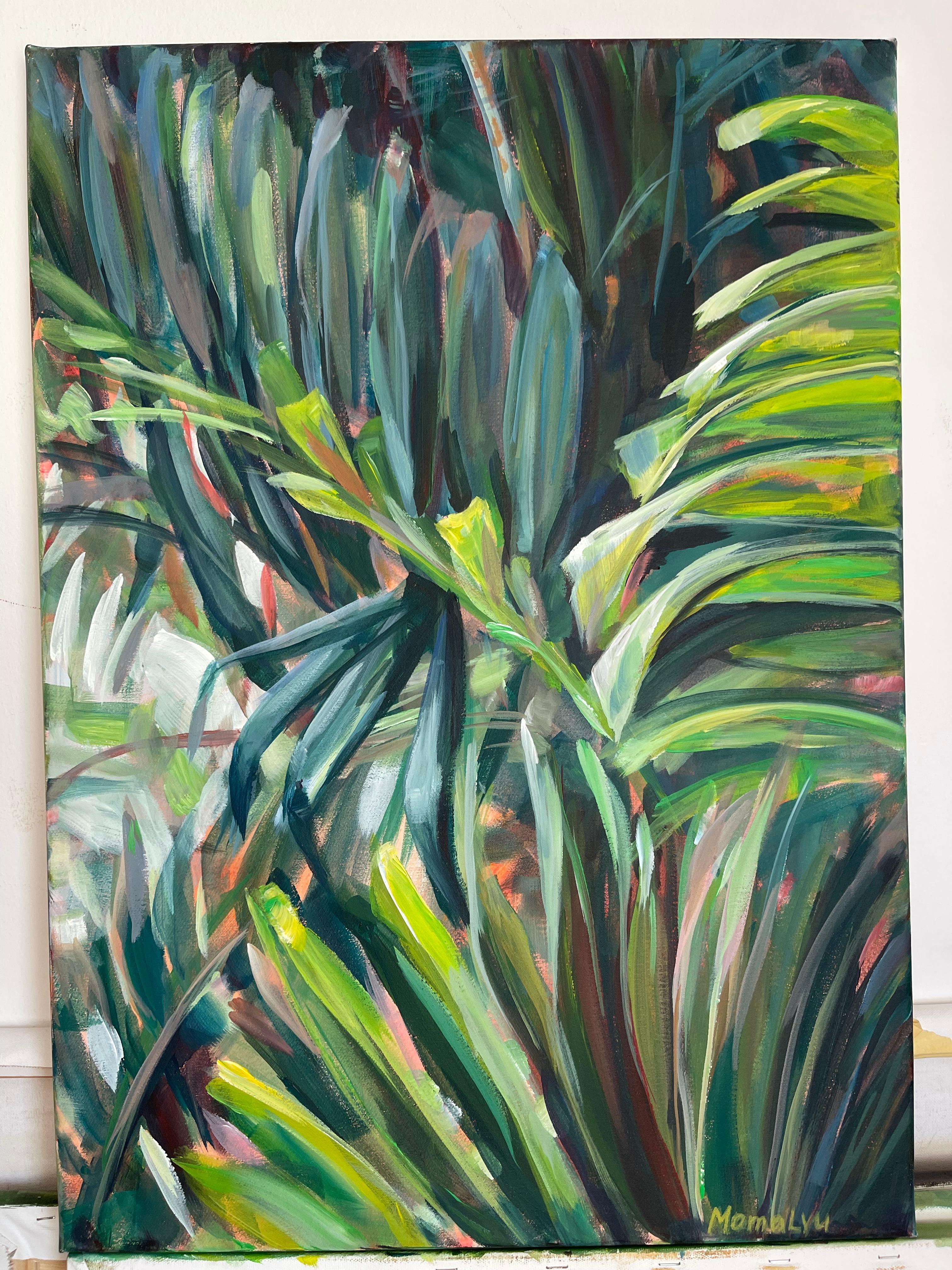 Whisper of palms. Greenery Tropical leaves. For Sale 1