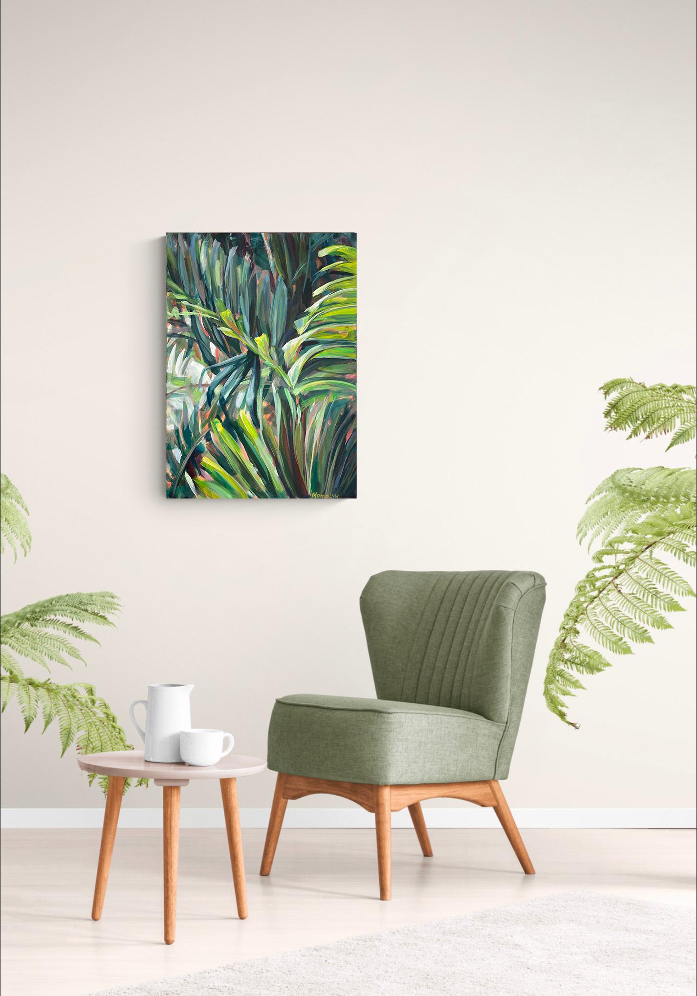 Whisper of palms. Greenery Tropical leaves. For Sale 4