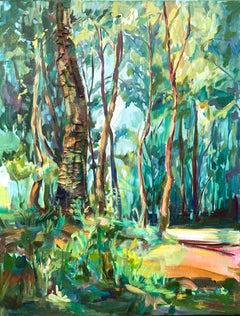 Wisdom of the ages. Original abstract forest painting