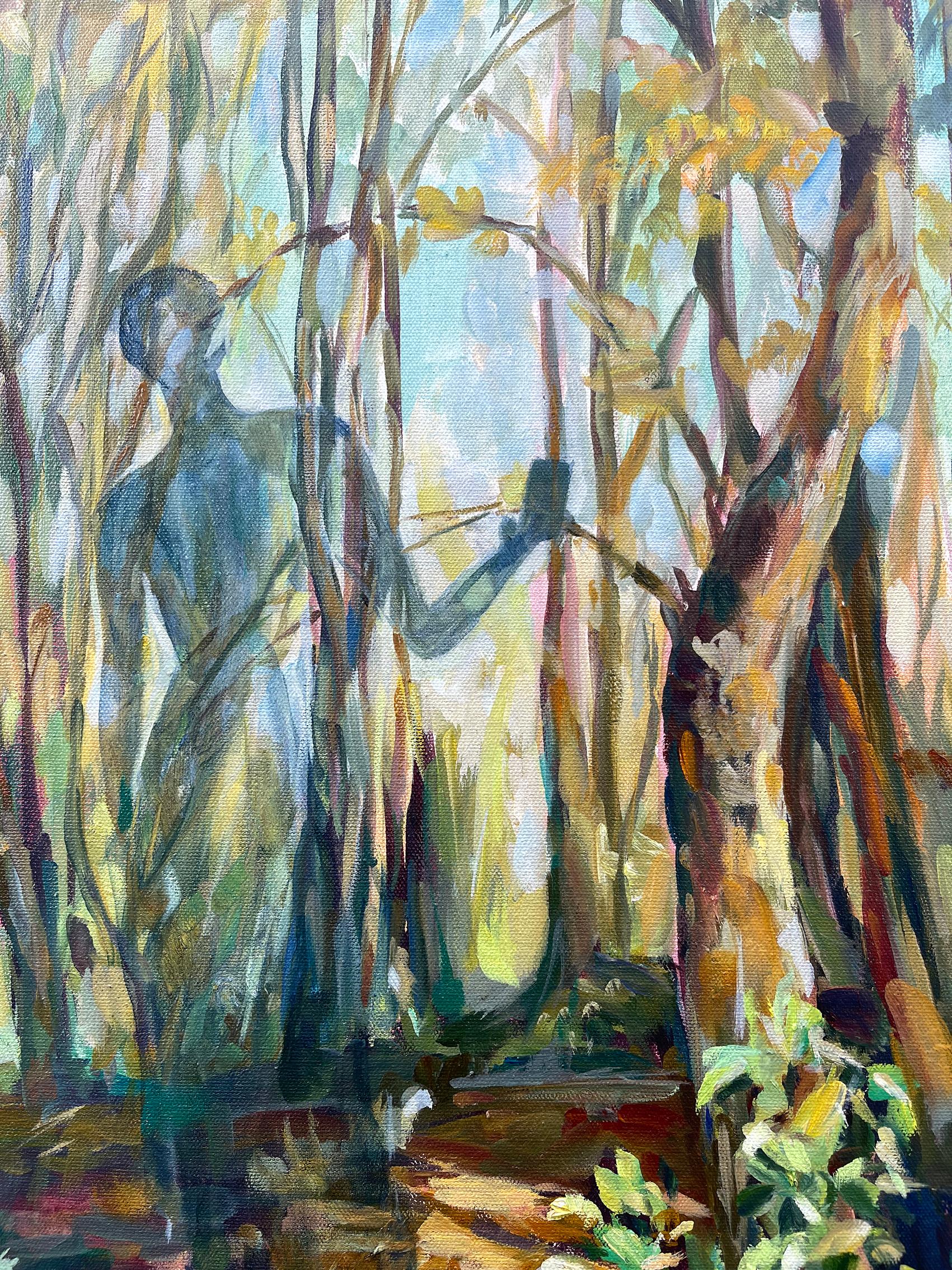 Wise woods. Original  Wald  Malerei im Angebot 2