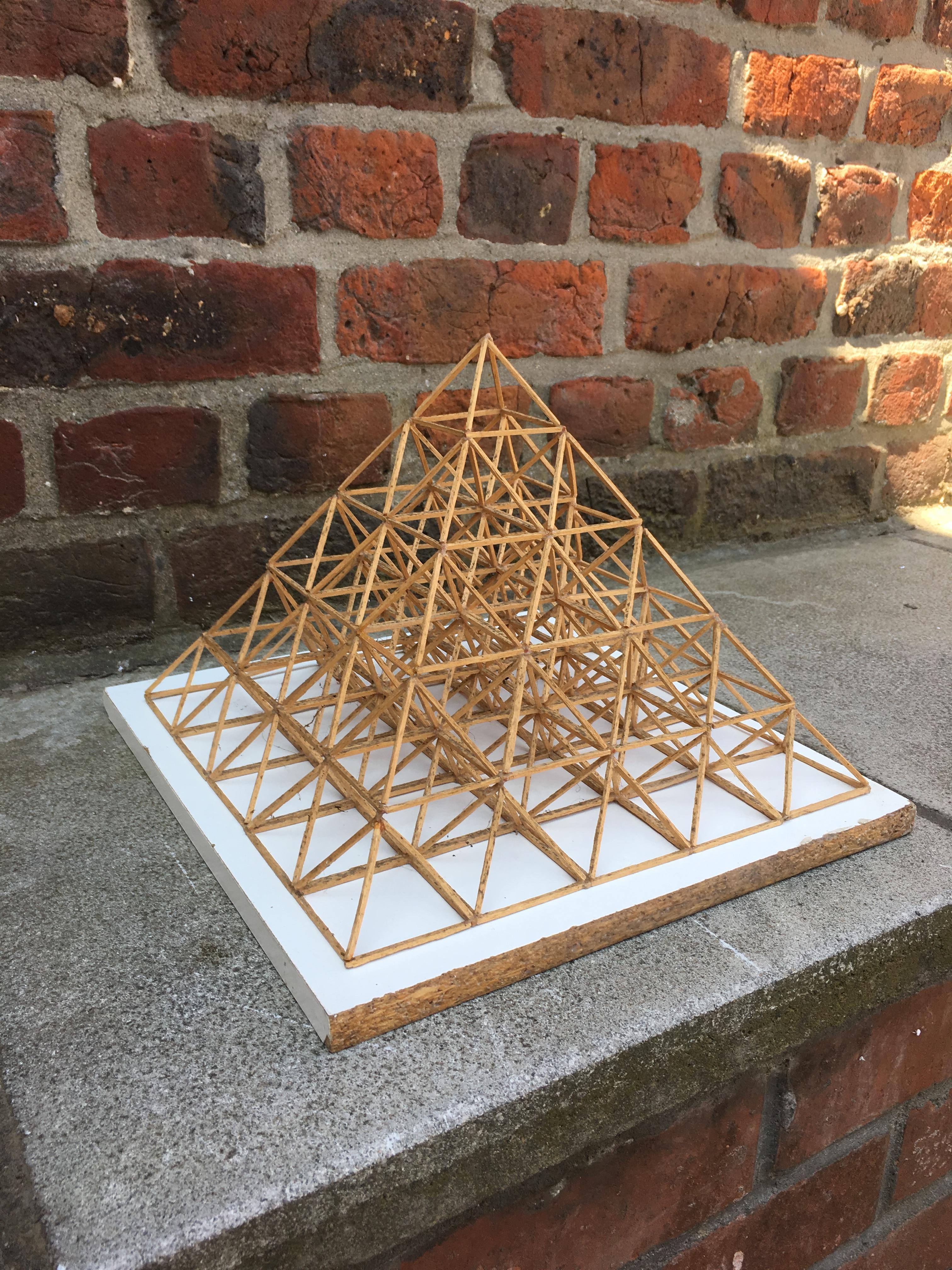 Mid-Century Modern Momcilo Milovanovic '1921-2013' Pyramid Project, circa 1960 For Sale